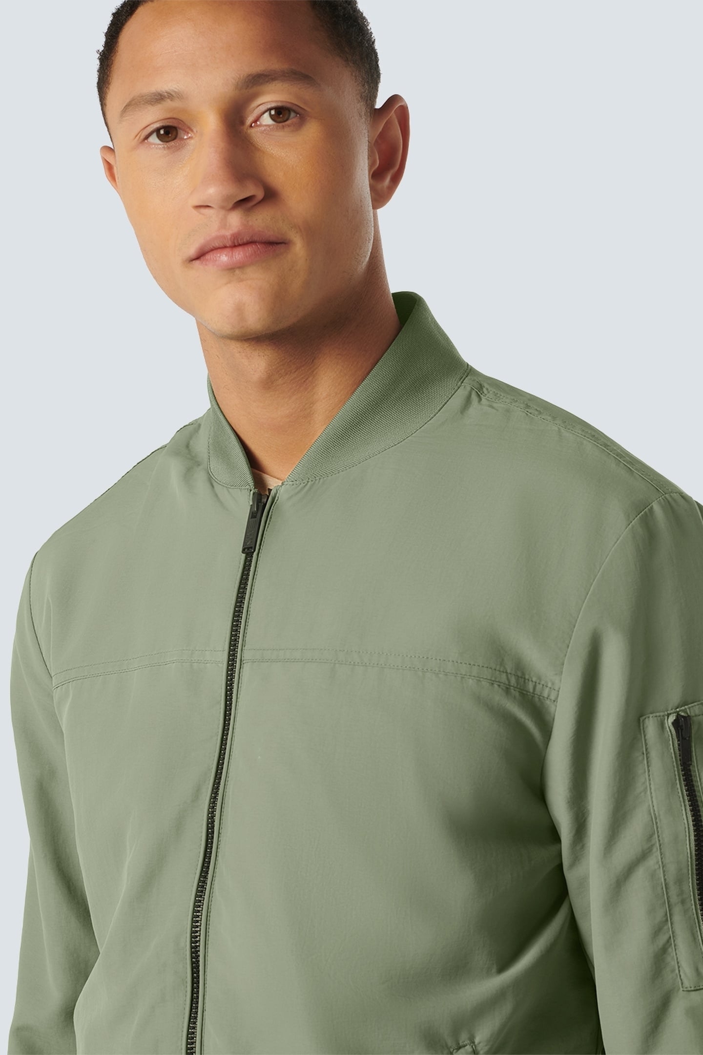 JACKET SHORT FIT BOMBER LIGHT ARMY 7