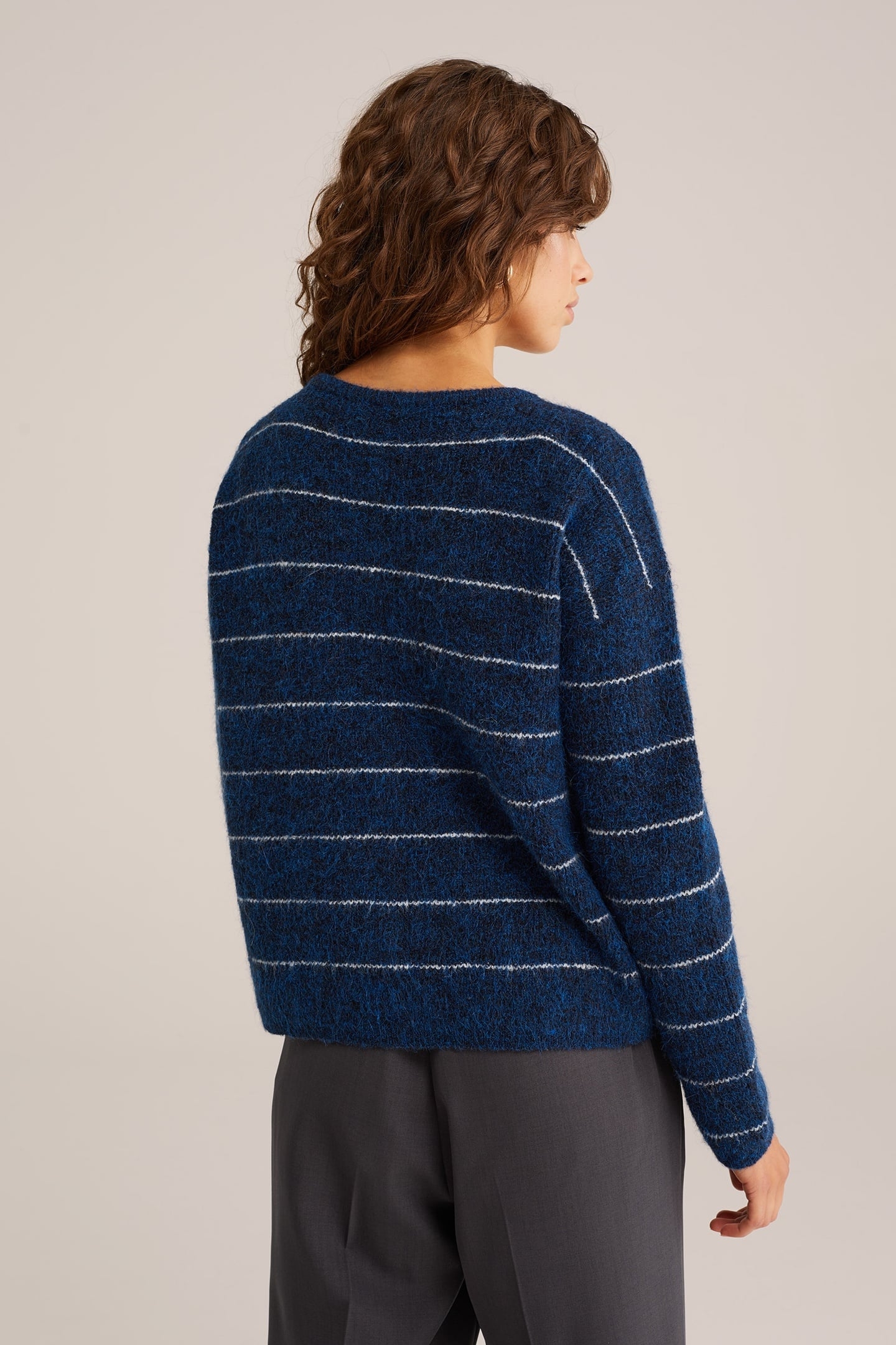 KNITTED CARDIGAN DARK BLUE 2