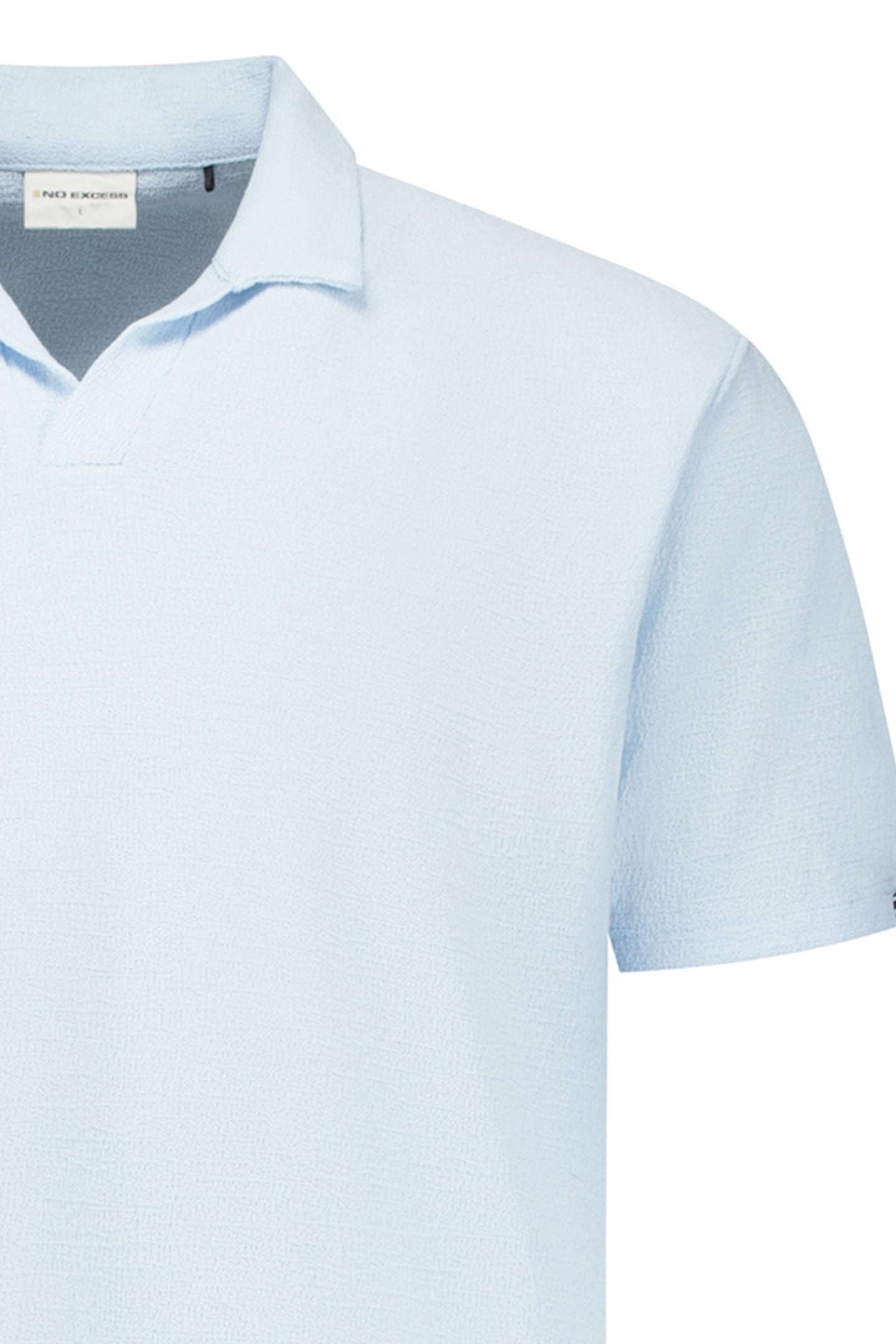 POLO V SOLID JACQUARD SKY 3