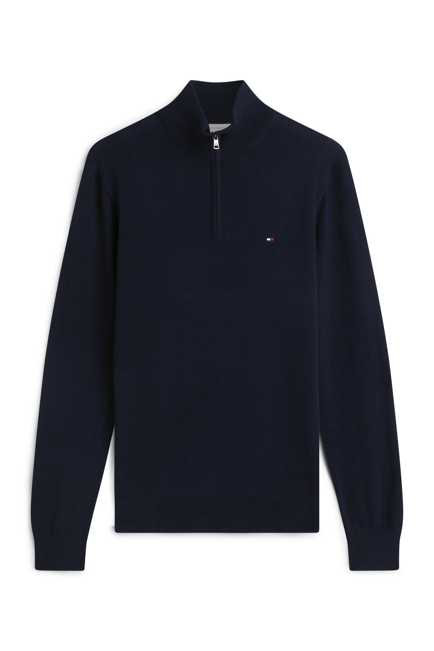 ESSENTIAL COTTON HALF ZIP NAVY BLUE 6