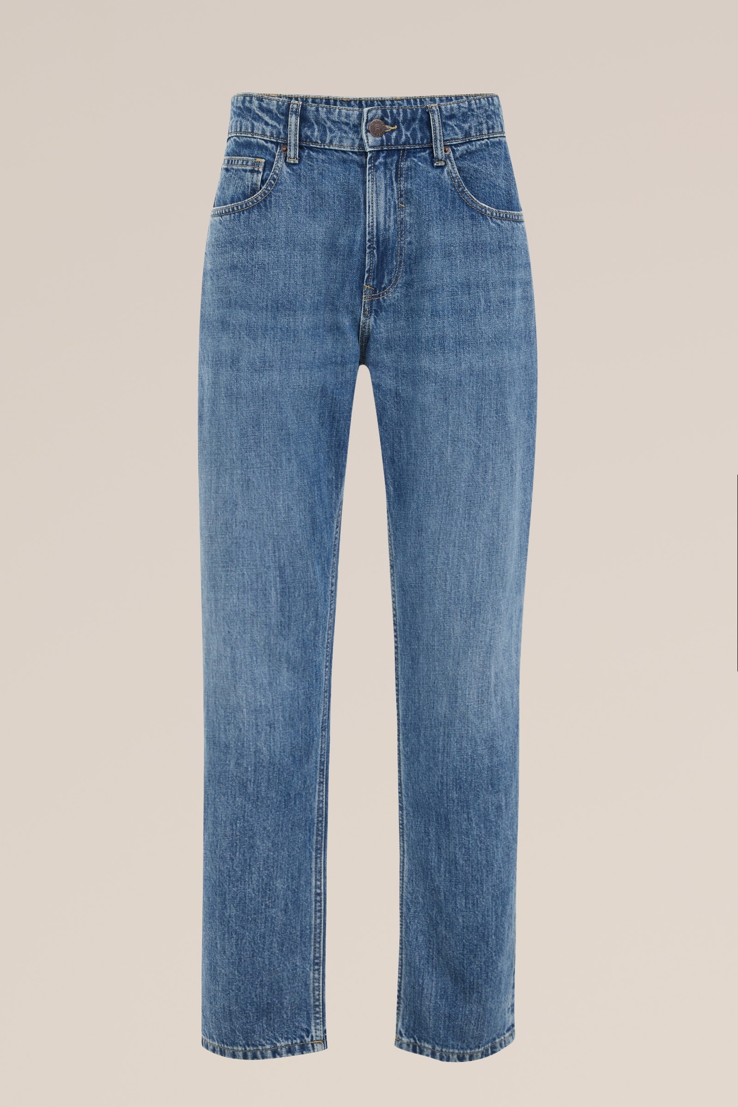 5-POCKET MID WAIST DARK BLUE 4