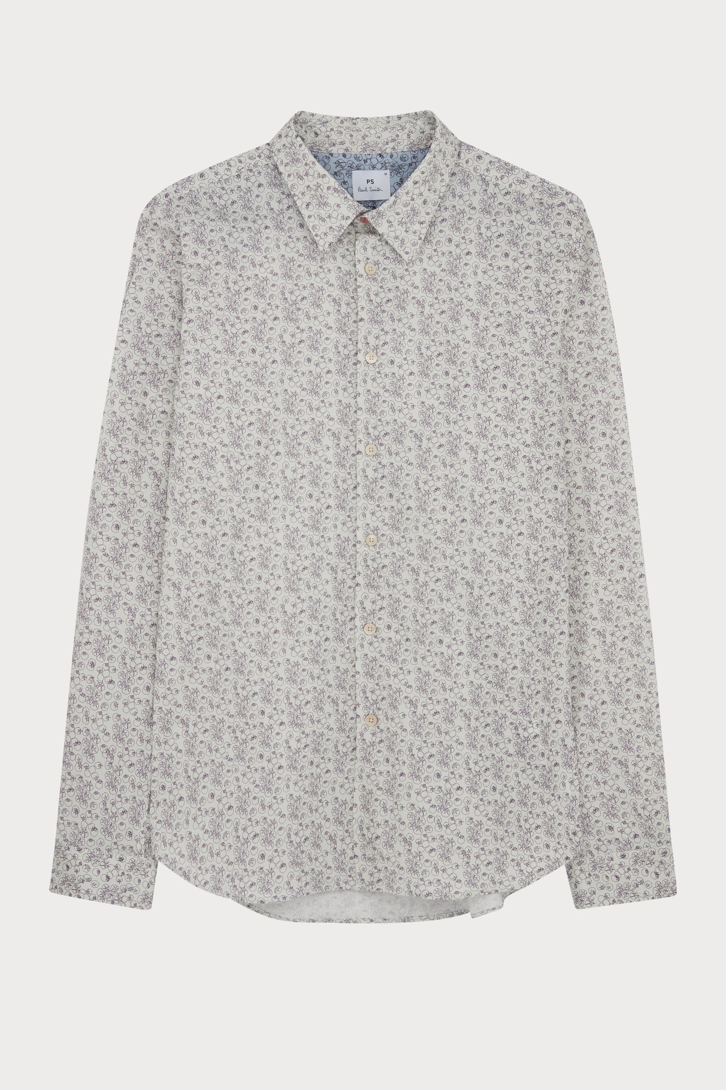 LS TAILORED FIT SHIRT IVORY 1
