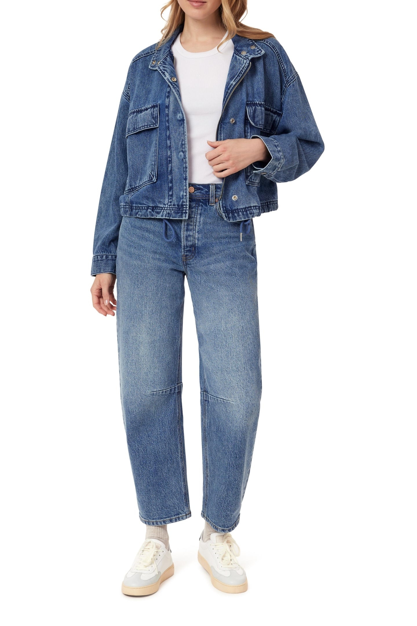 CROPPED UTILITY DENIM JACKET FLATIRON 2