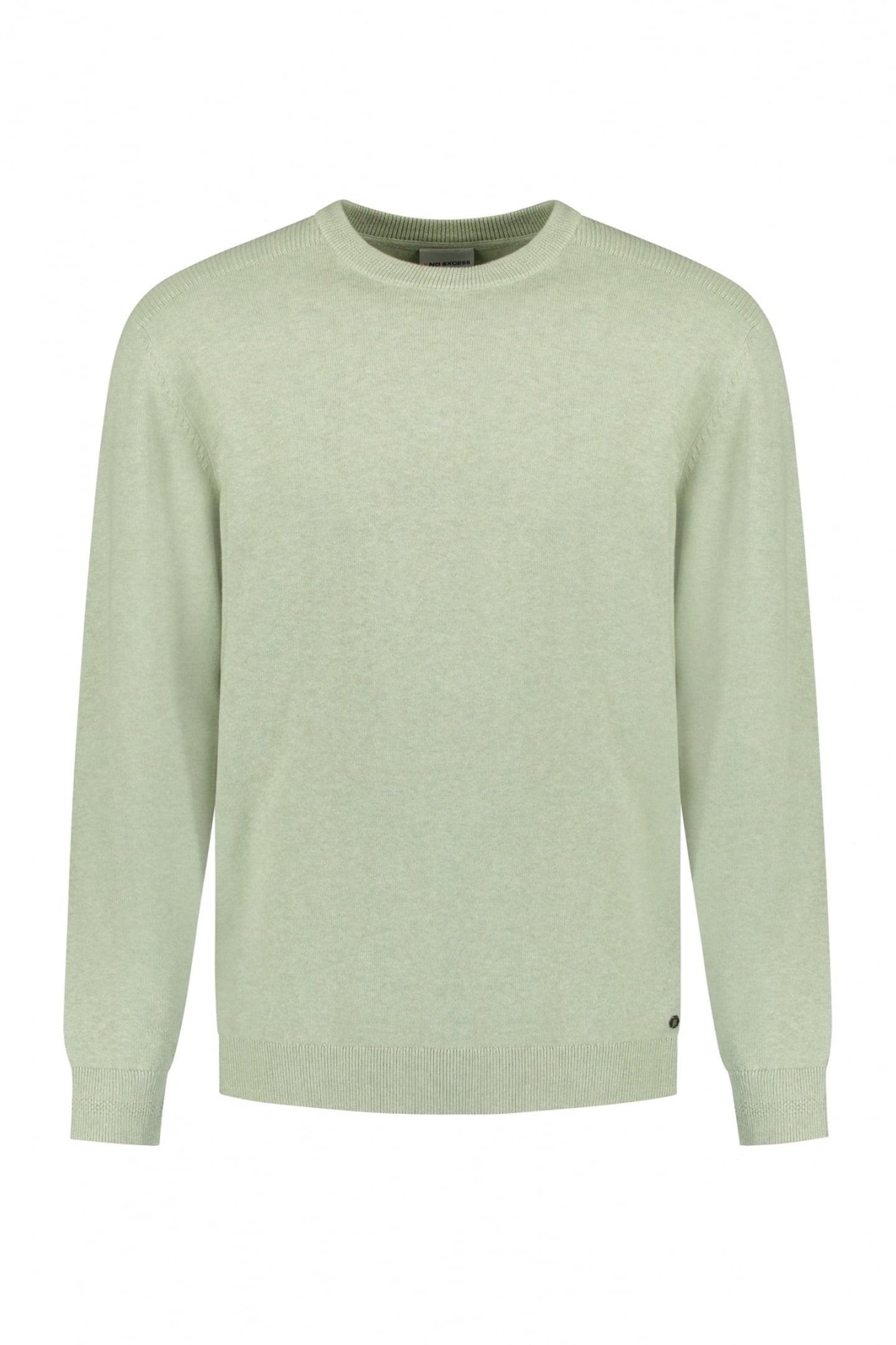 PULLOVER CREW NECK MELANGE GREEN 1