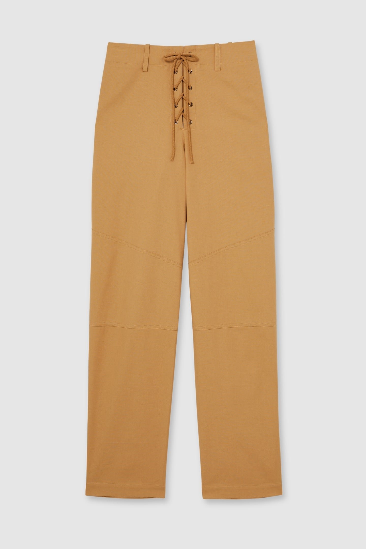 CROPPED TAPER TROUSER TAN 4