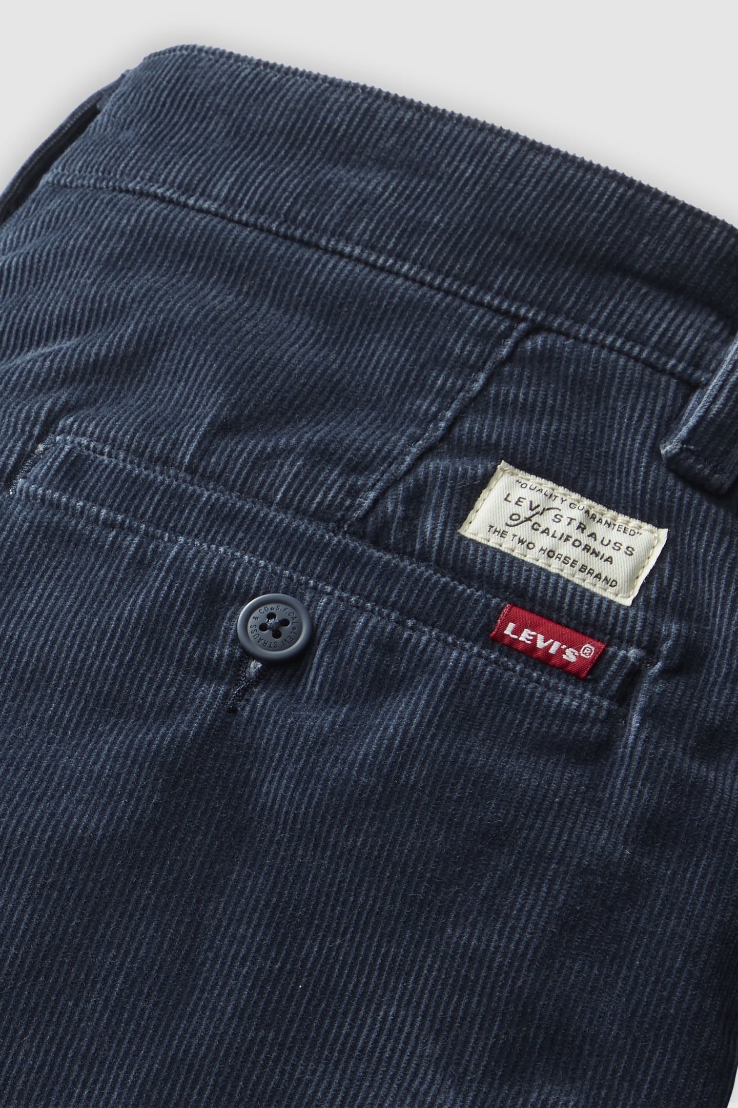 XX STANDARD TAPER CORDUROY CHINOS BLUE 7