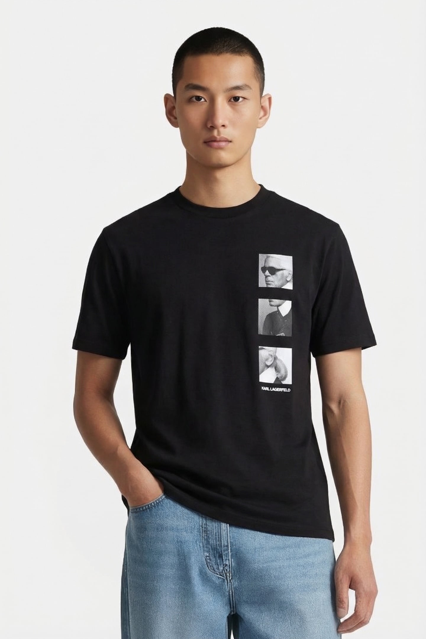 BLACK T-SHIRT CREWNECK 1