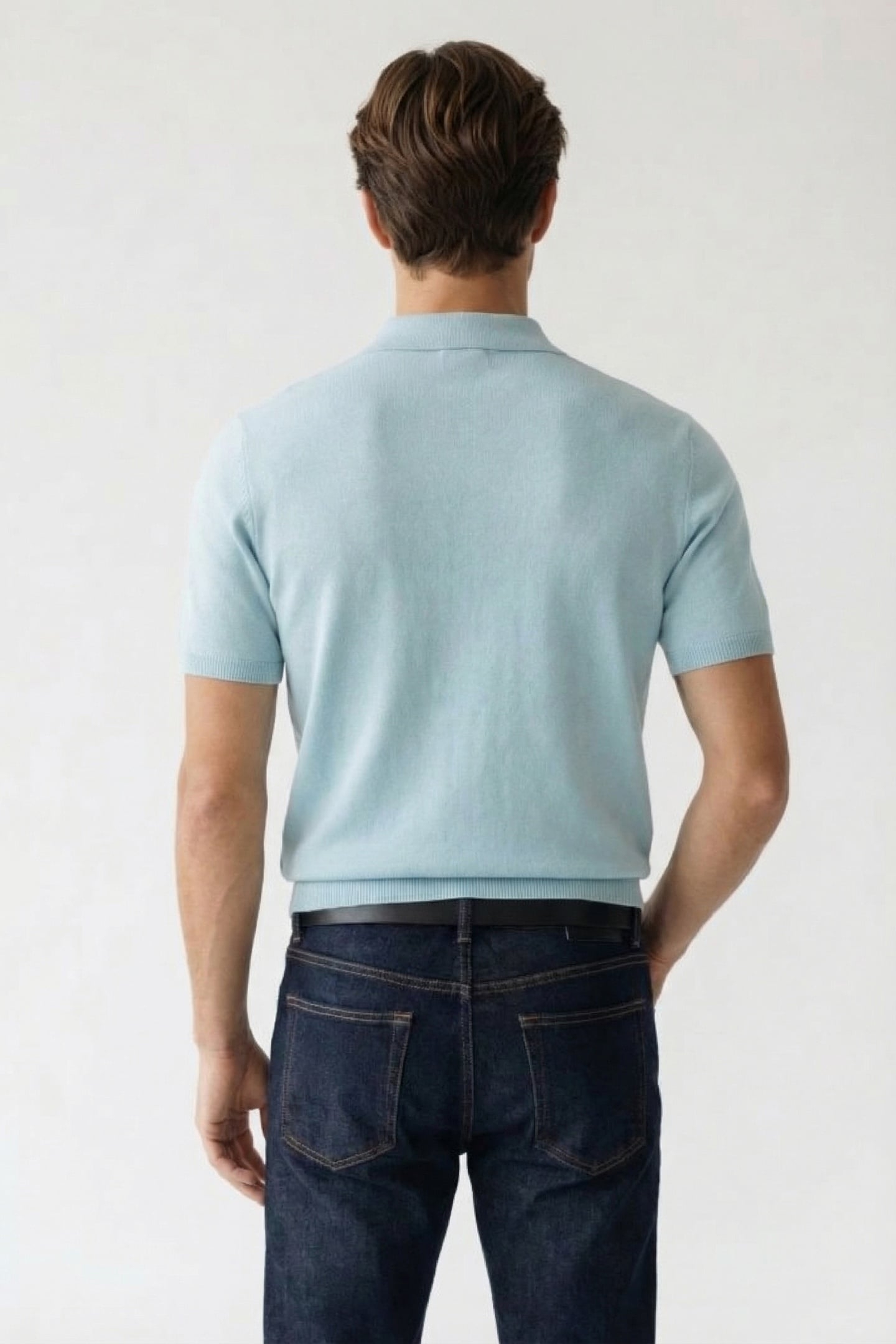 PULLOVER SHORT SLEEVE POLO BUTTON SOLID ICE 2