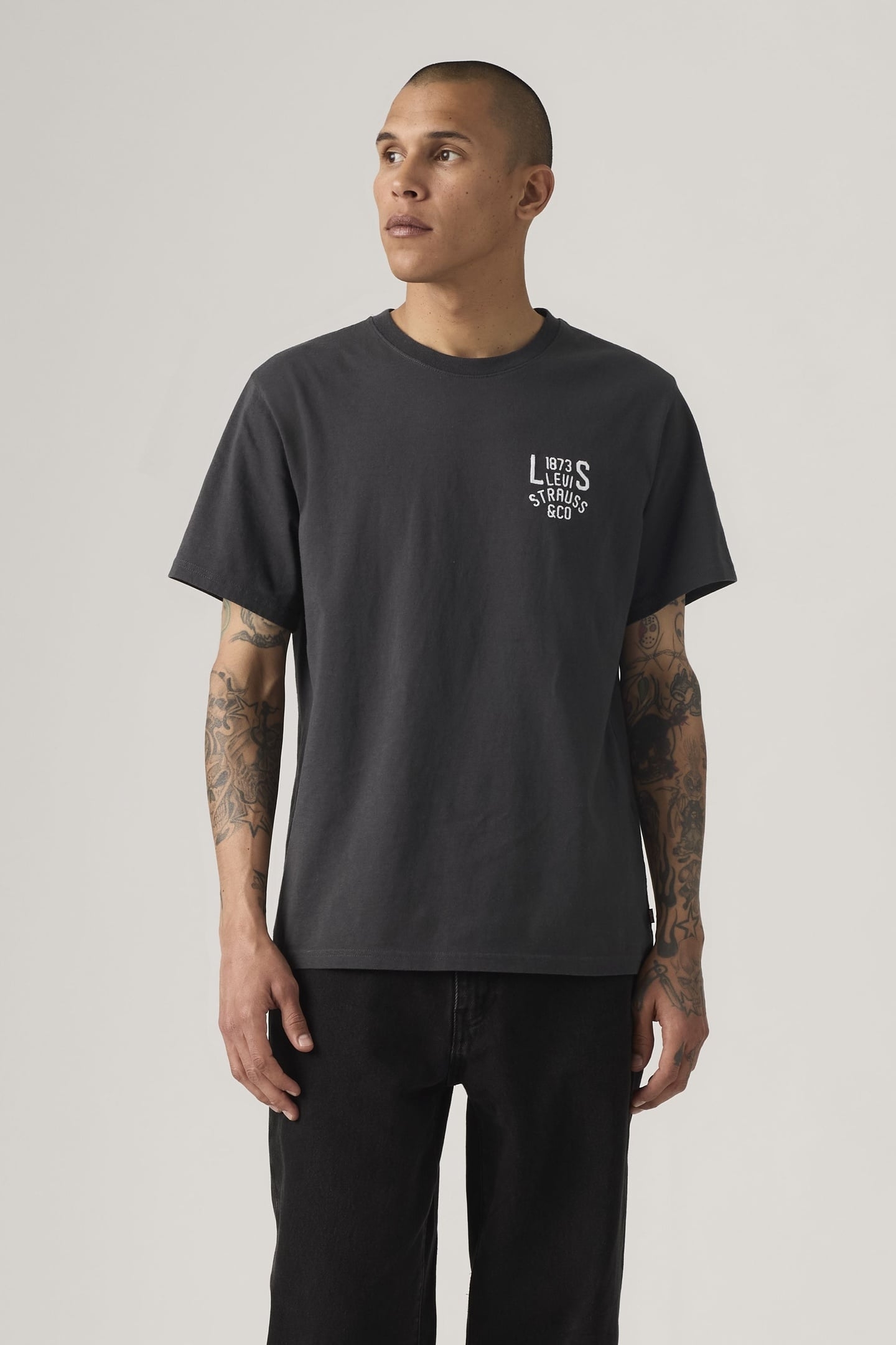 RELAXED FIT GRAPHIC T-SHIRT BLACK 2