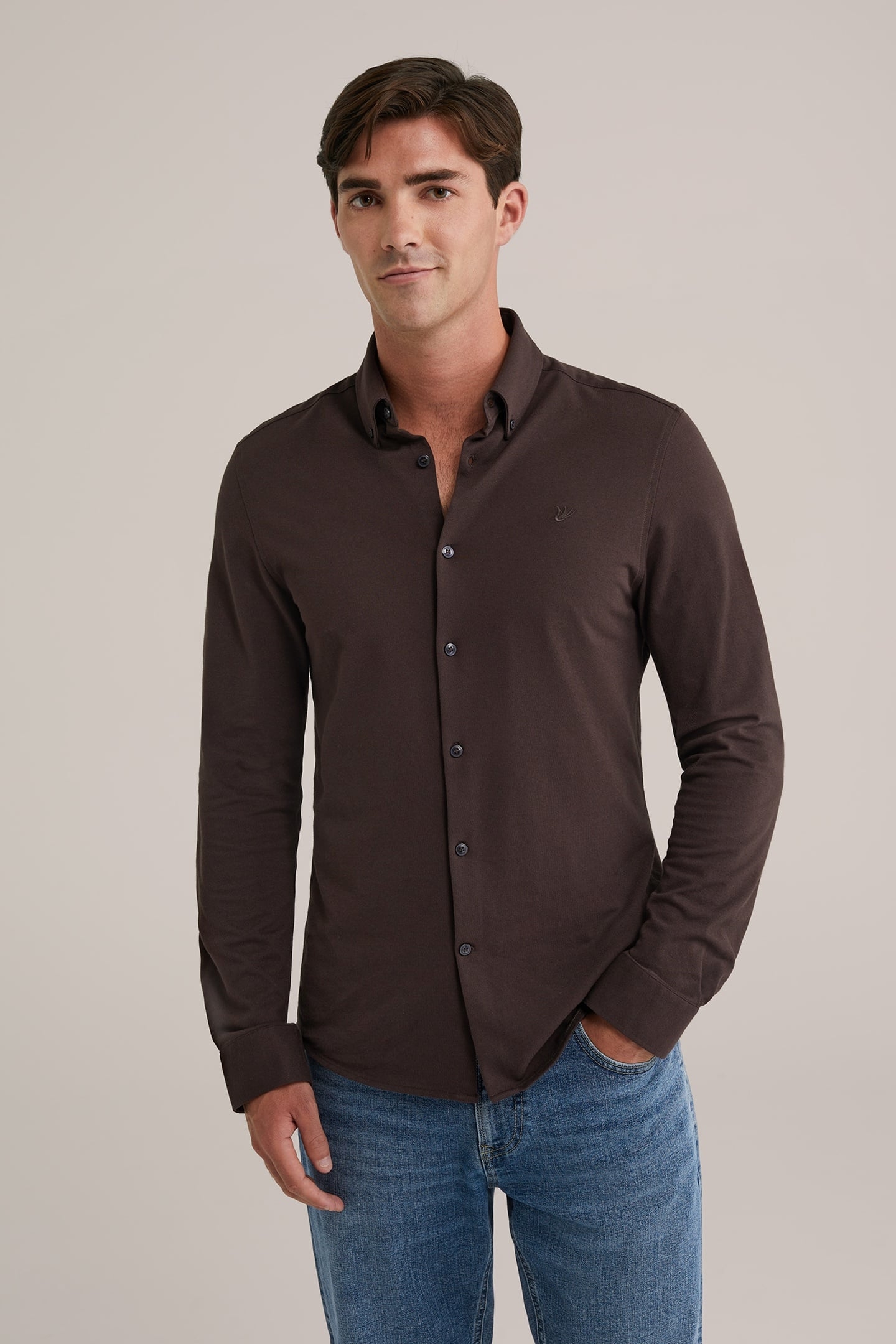 SHIRT DARK BROWN 1