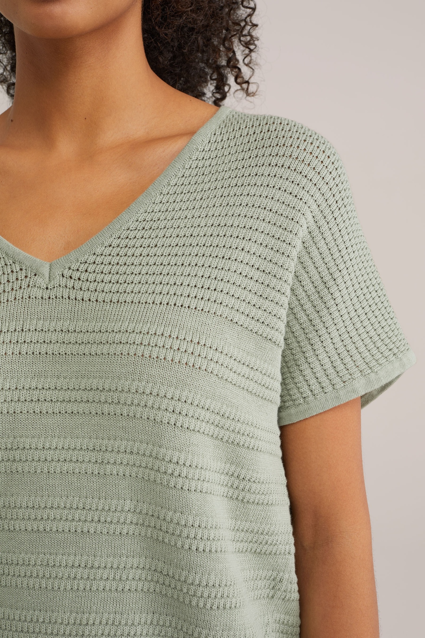 KNITTED PULLOVER LIGHT GREEN 5