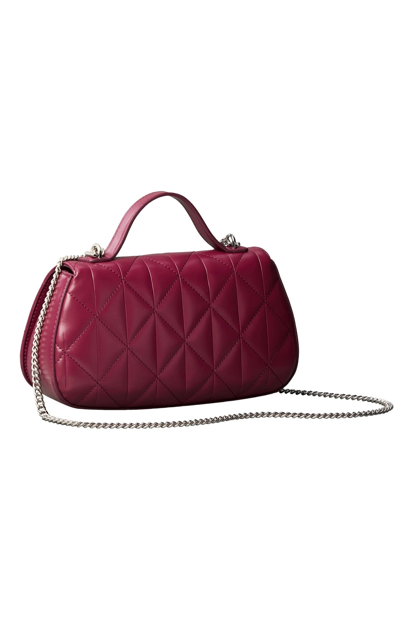 QUILTED TOP HANDLE CHAIN BAG ALLURING PINK 3