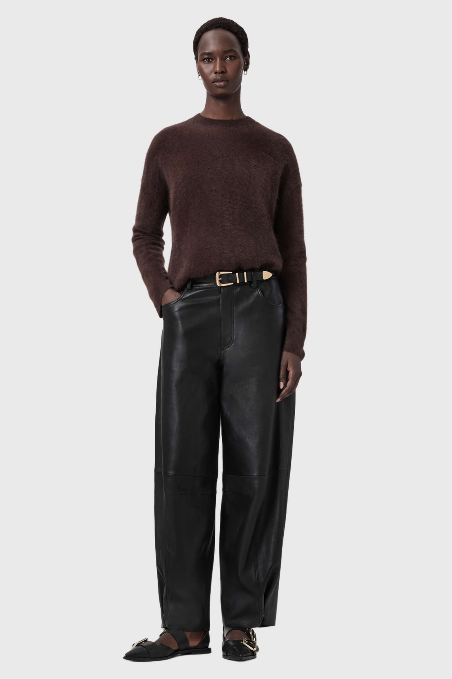 REBEL CREW NECK OXBLOOD RED 5