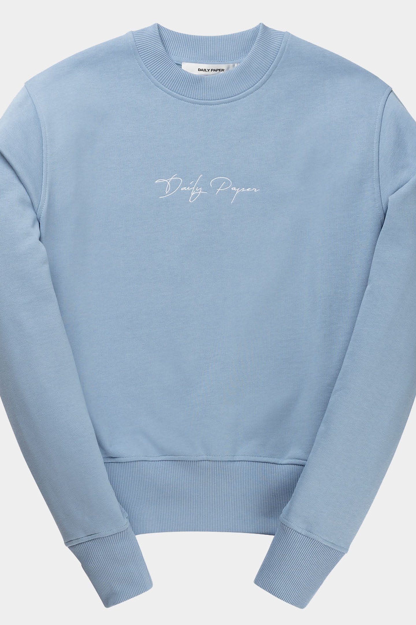 EVVIE SWEAT SCRIPT RAINWASHED BLUE 2