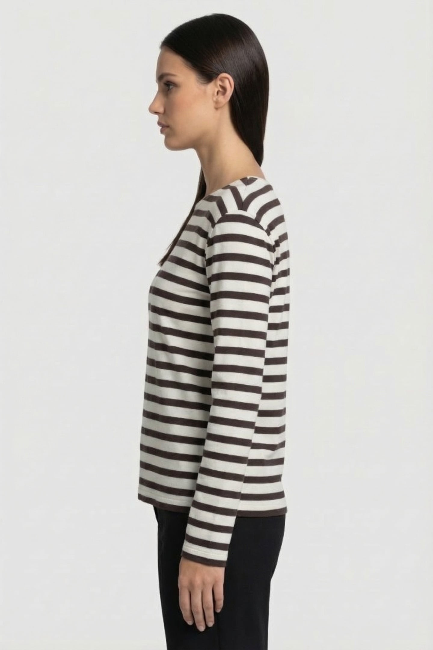 STRIPED LONGSLEEVE T-SHIRTS EBONY 3