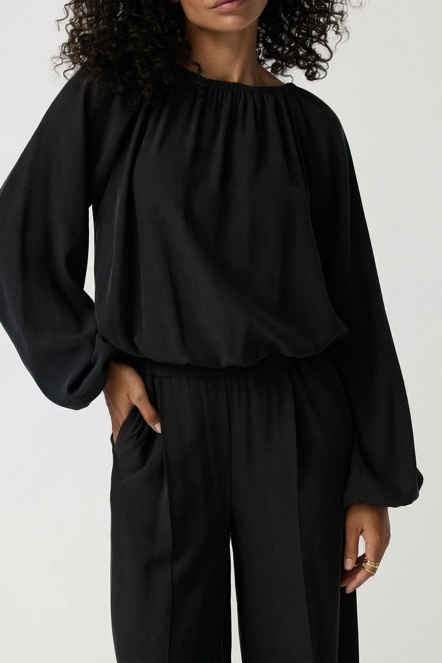 MOONFLOWER PANTS BLACK 2