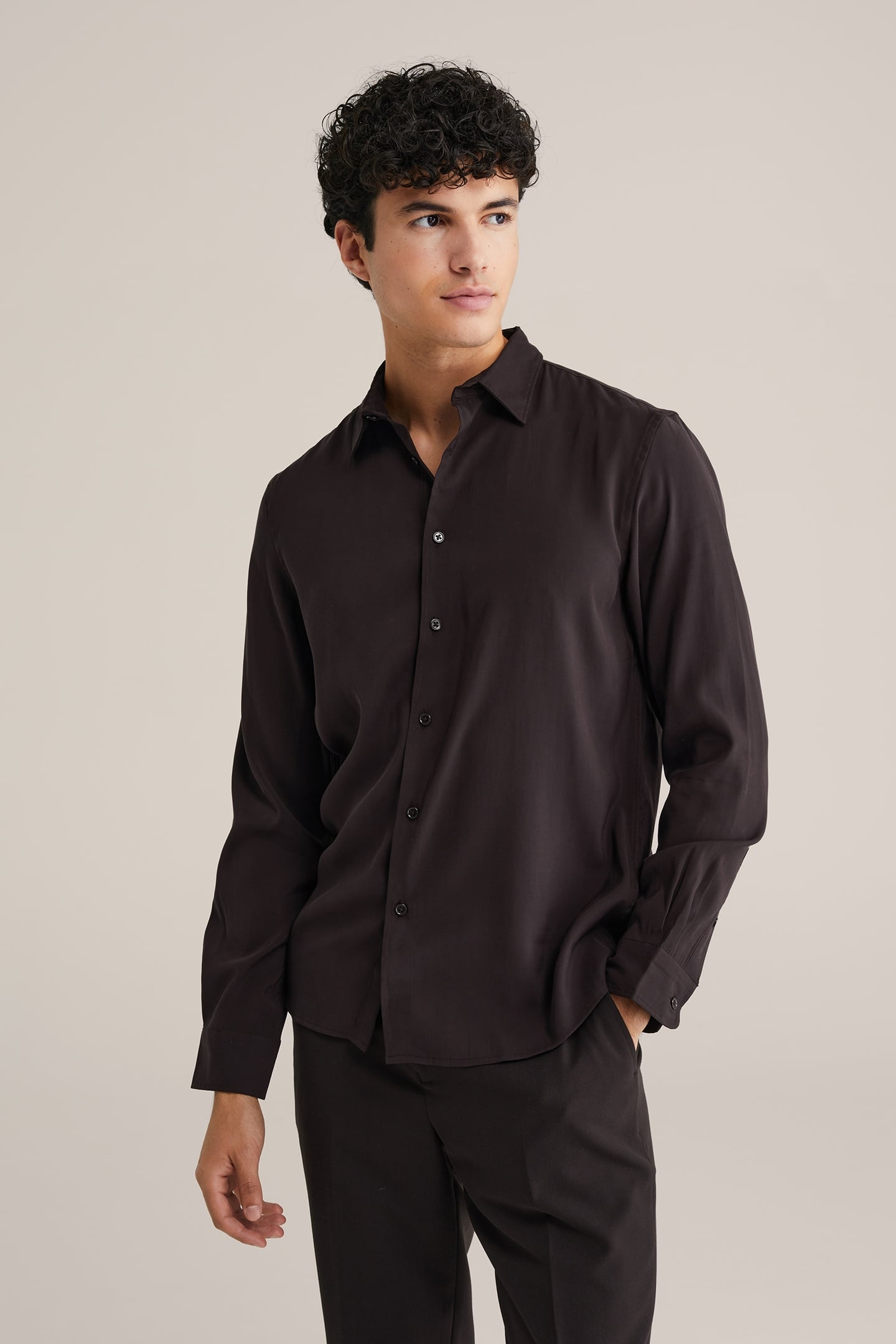 SHIRT DARK BROWN 1