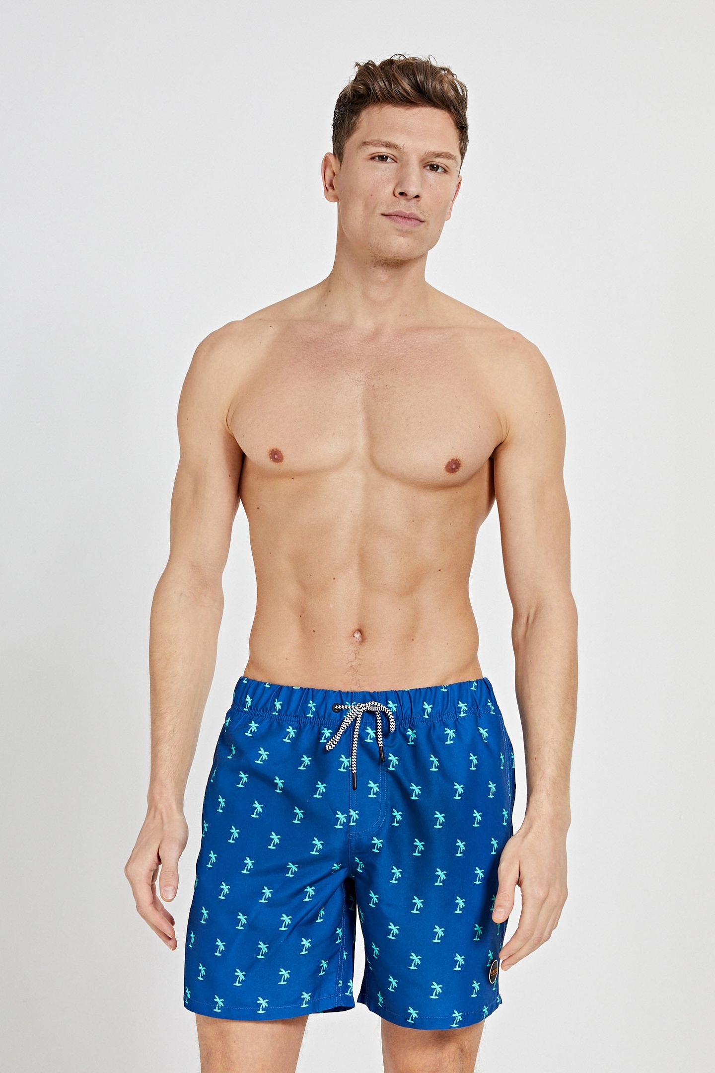 SWIMSHORT SHIWI PALM JEANS BLUE 1