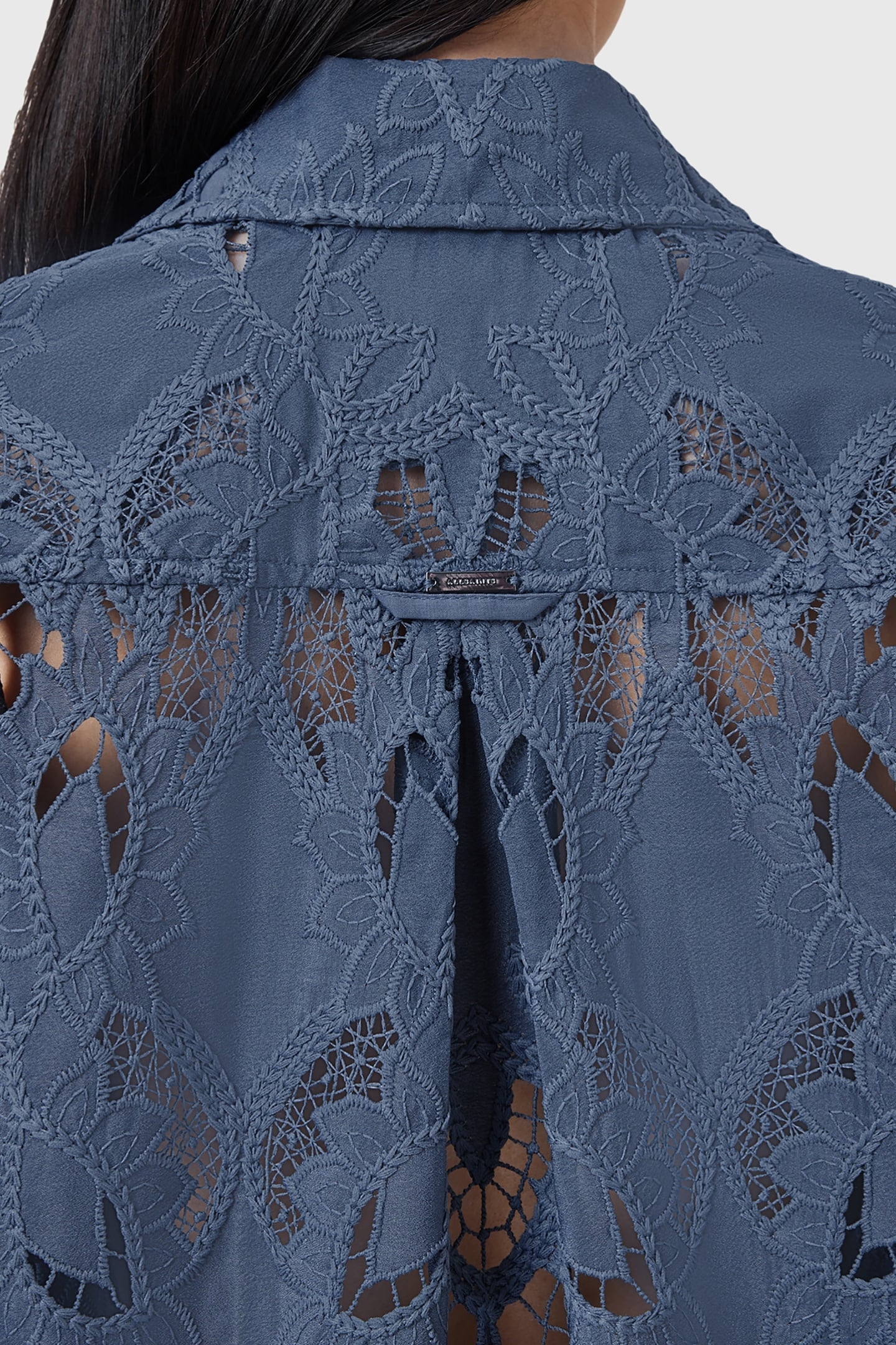 CHARLI EMB SHIRT DUSTY BLUE 5