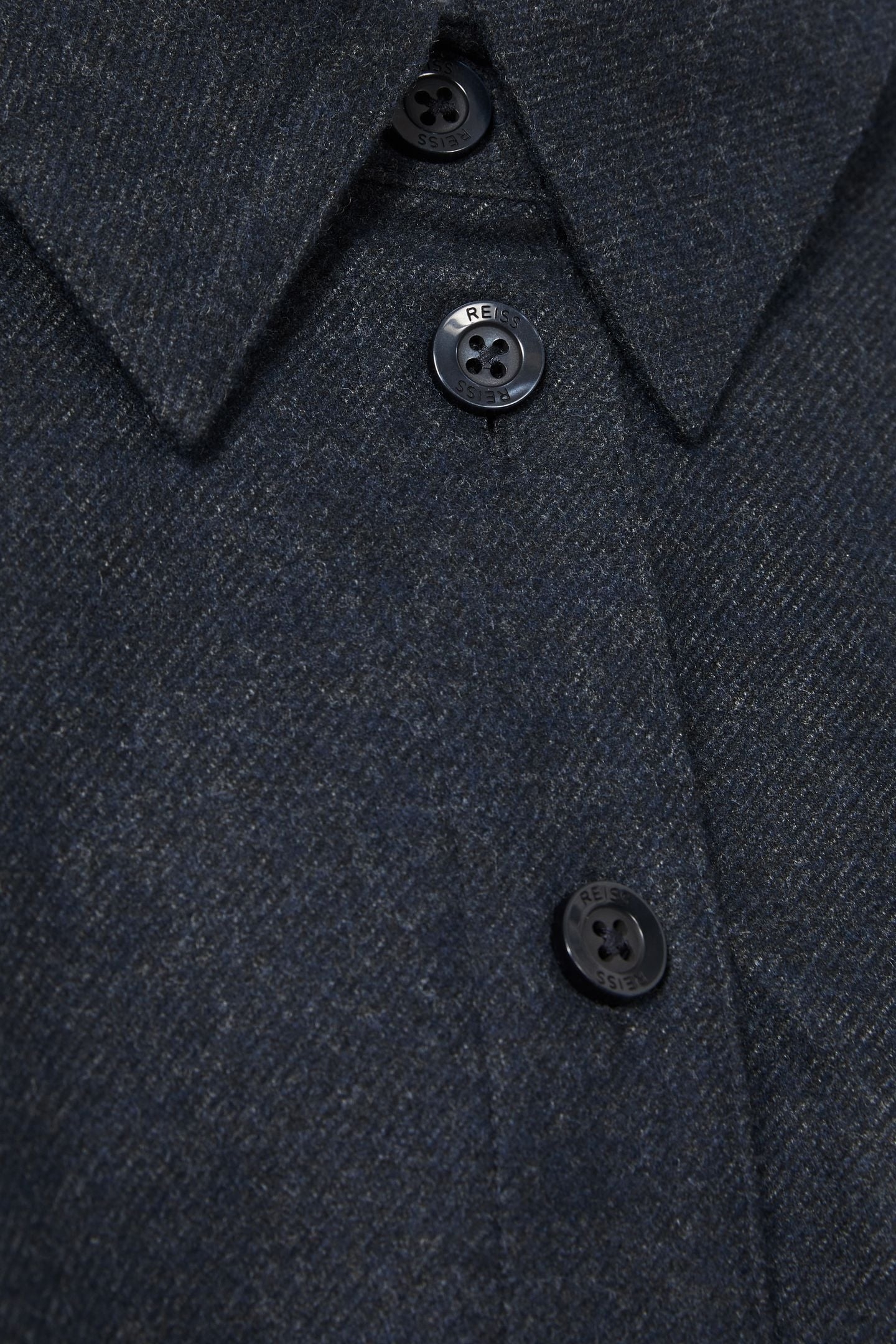 CROPPED WOOL SHIRT NAVY 7