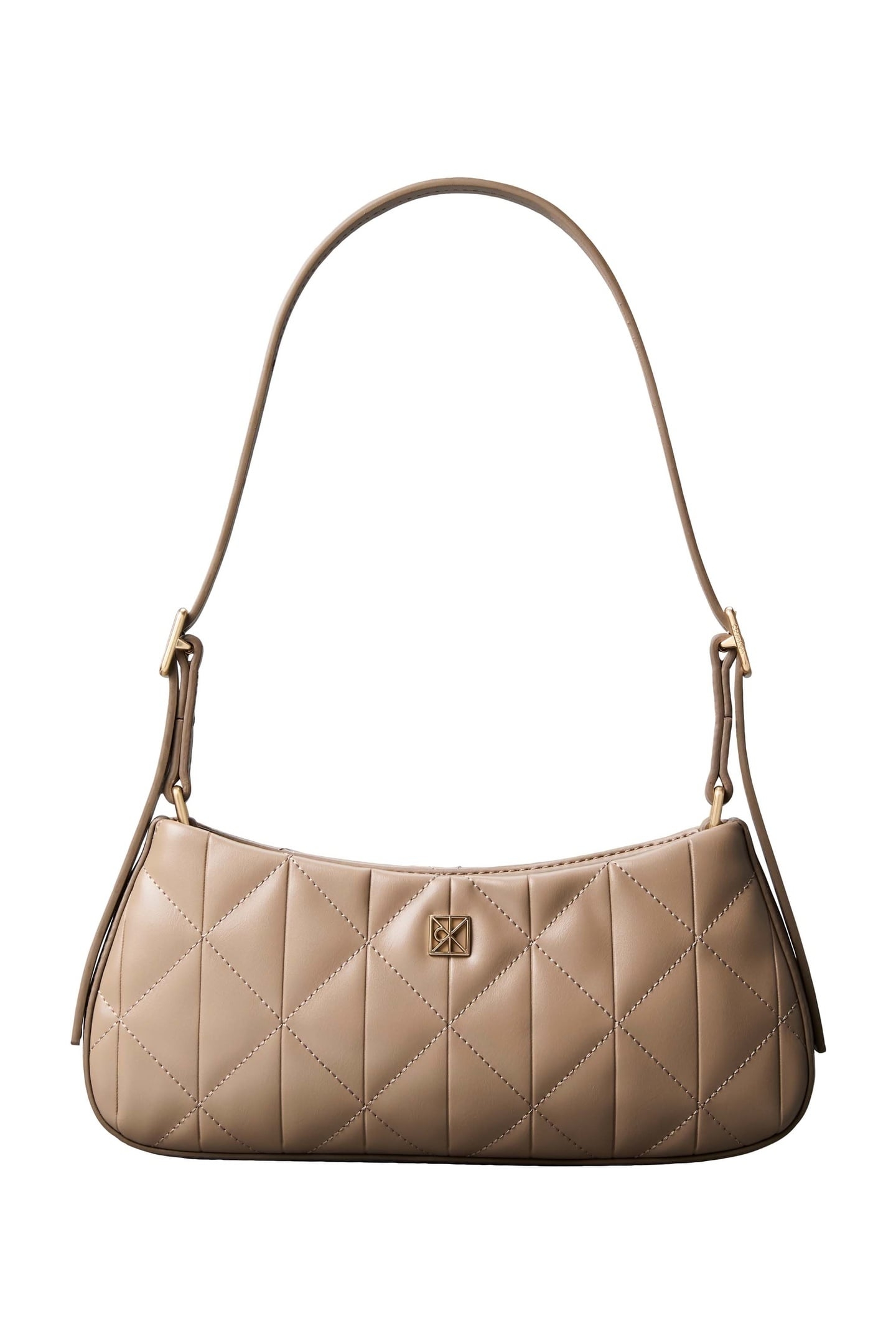 QUILTED SMALL SHOULDER BAG DESERT TAUPE 2