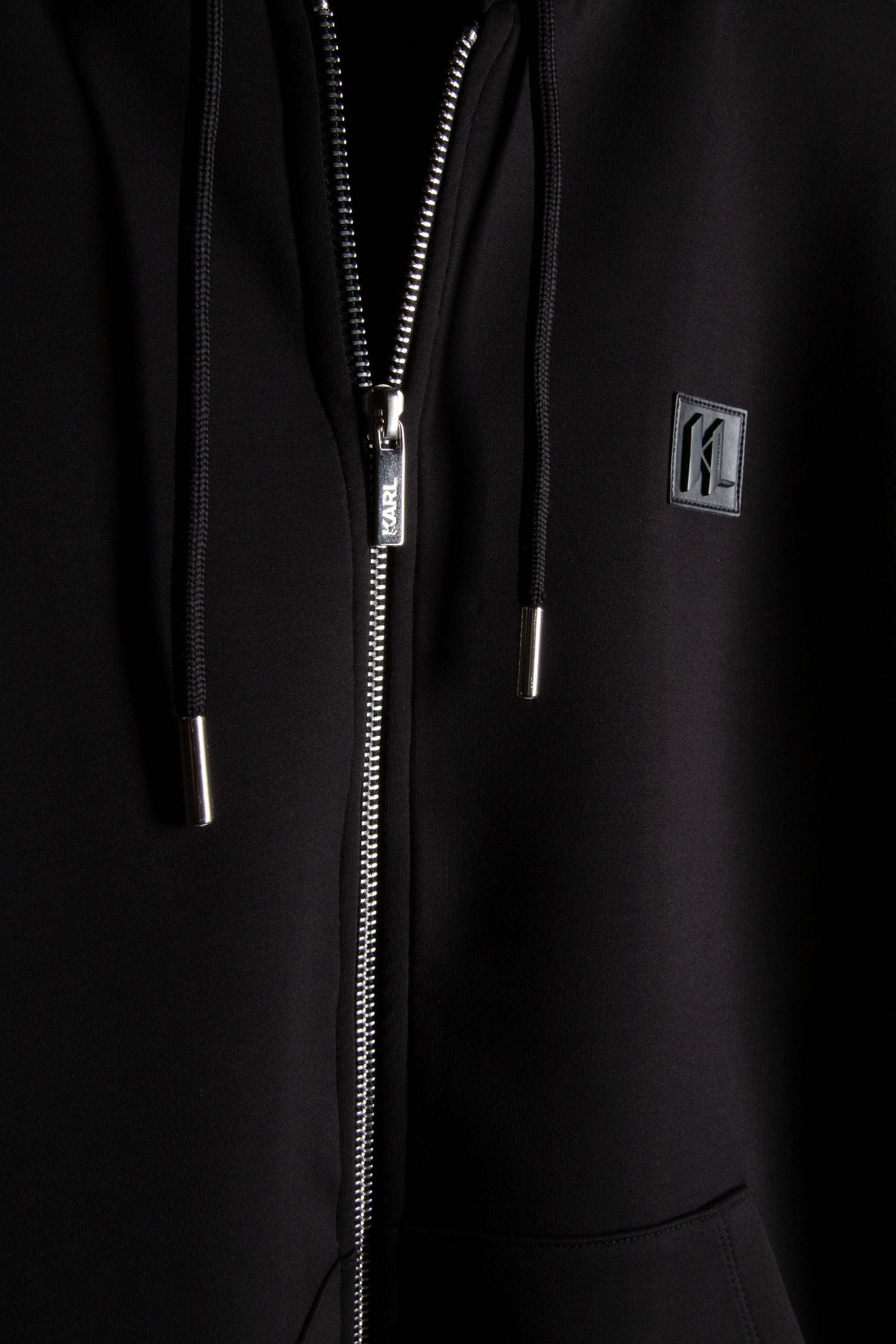 BLACK SWEAT HOODY JACKET 5