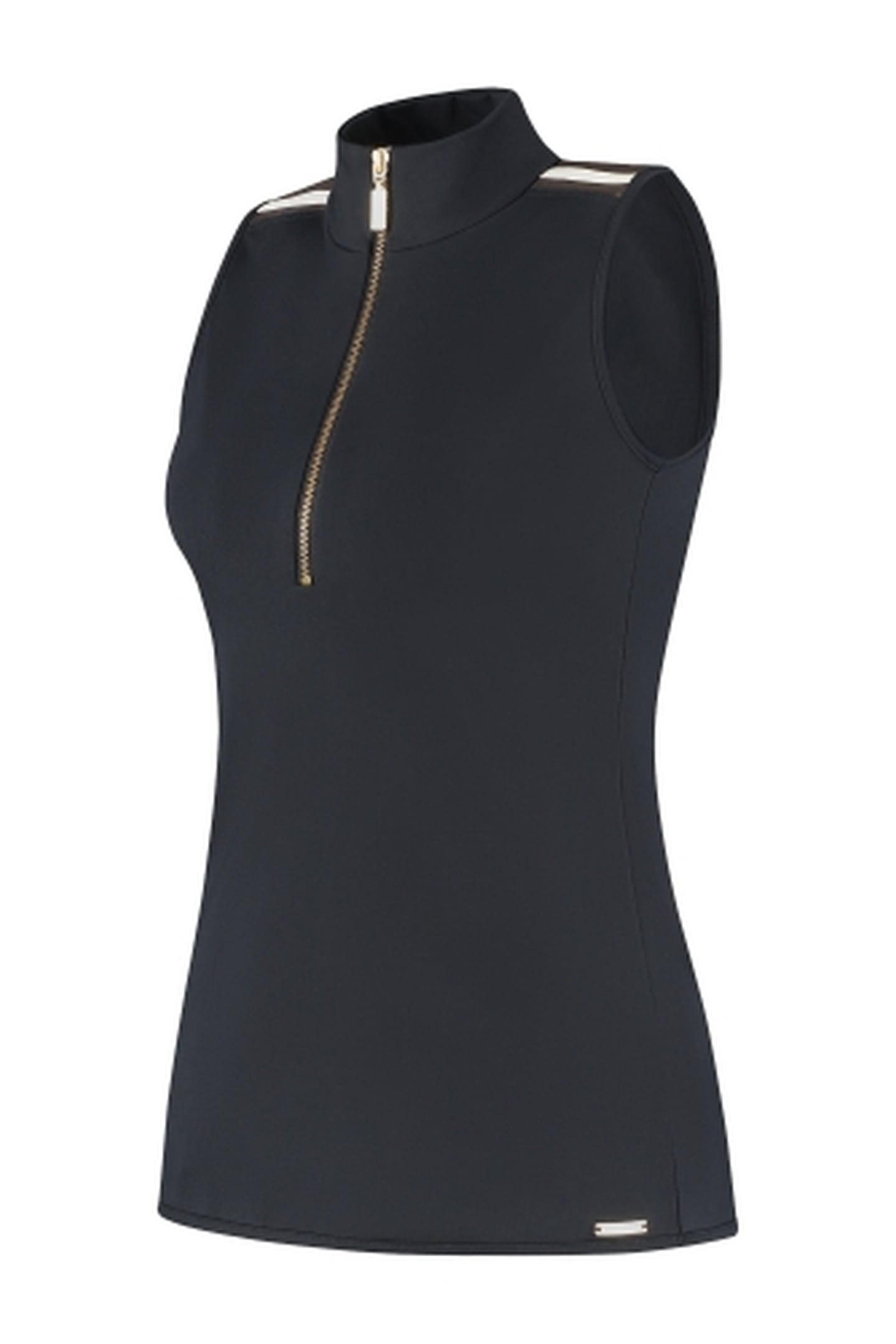 ROSY SLEEVELESS TOP BLACK CACAO PEARL 1