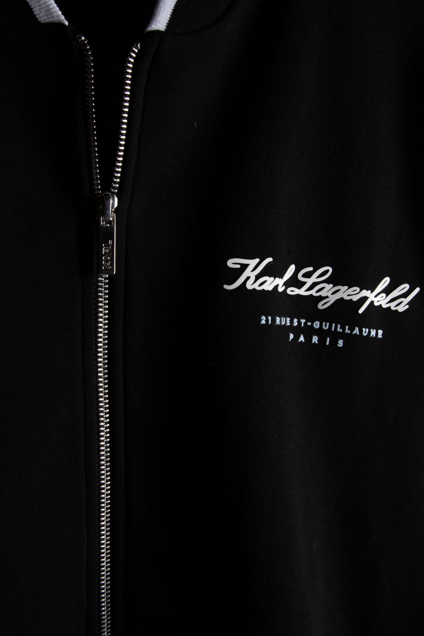 BLACK SWEAT ZIP JACKET 4