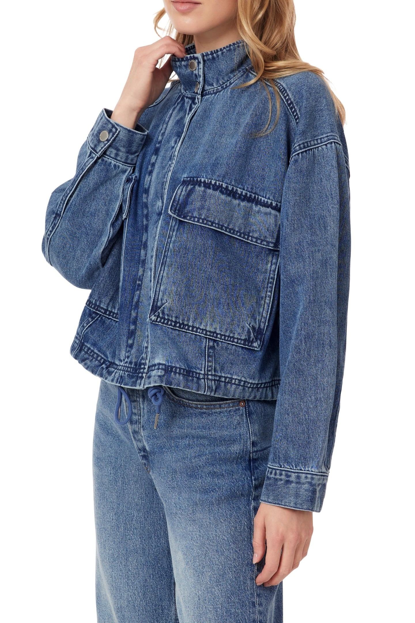 CROPPED UTILITY DENIM JACKET FLATIRON 5