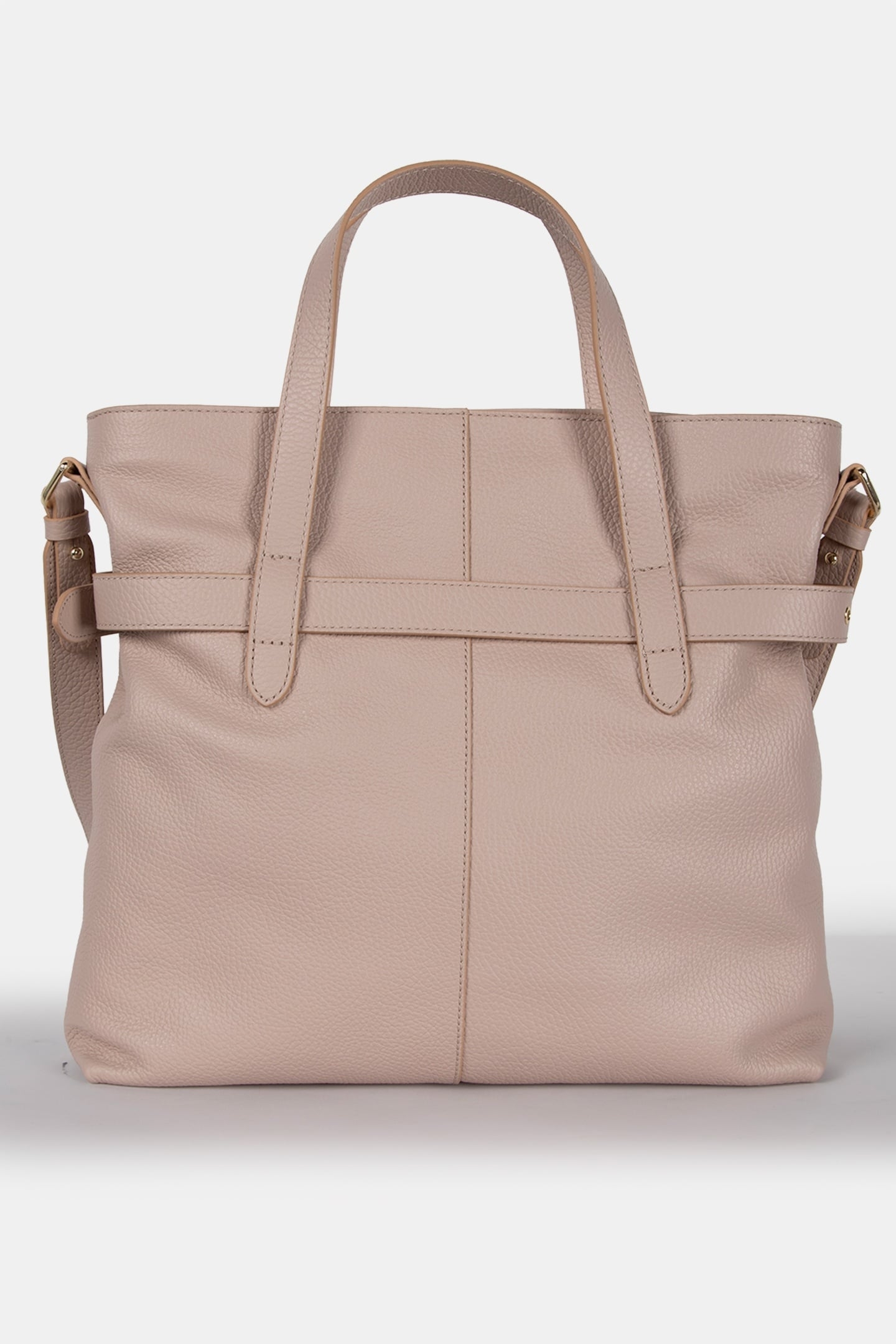LARGE LEATHER TOTE BAG IN PINK 4