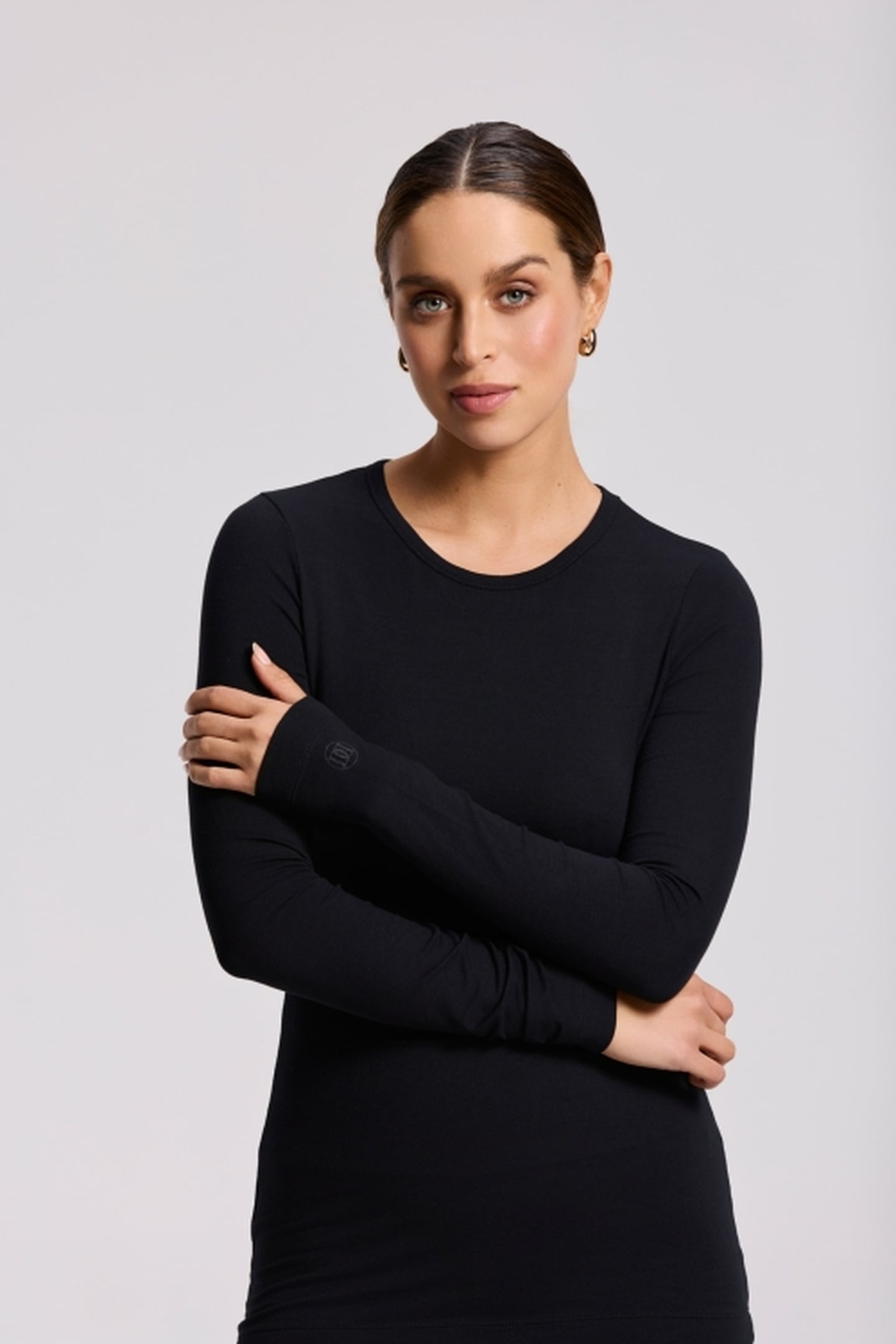 NINA LONGSLEEVE TOP BLACK 1
