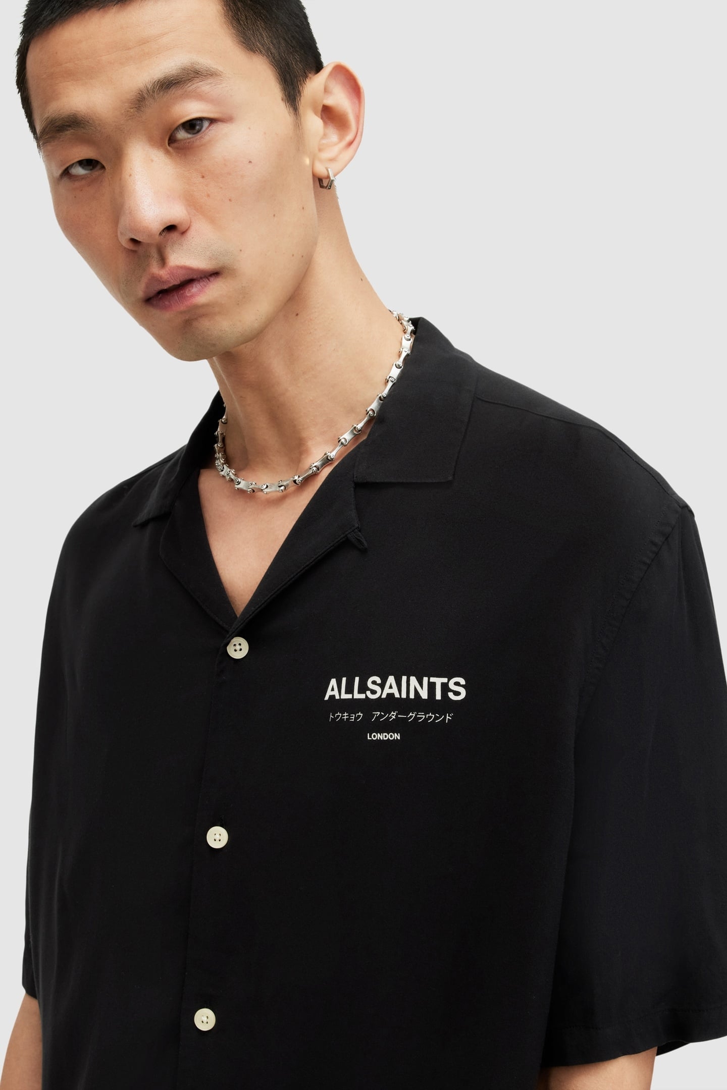 UNDERGROUND SS SHIRT JET BLACK/ECRU 6
