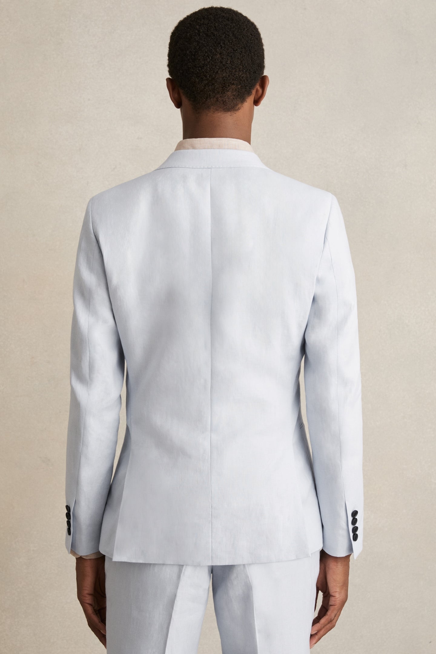 SB 2B NOTCH LINEN BLAZER SOFT BLUE 3
