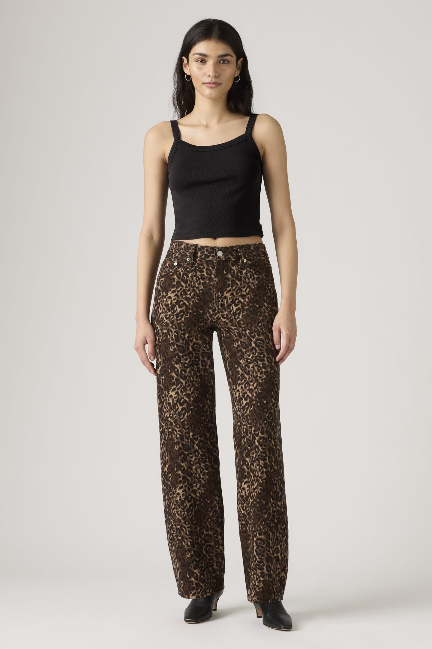 BAGGY DAD LIGHTWEIGHT JEANS BROWN 2