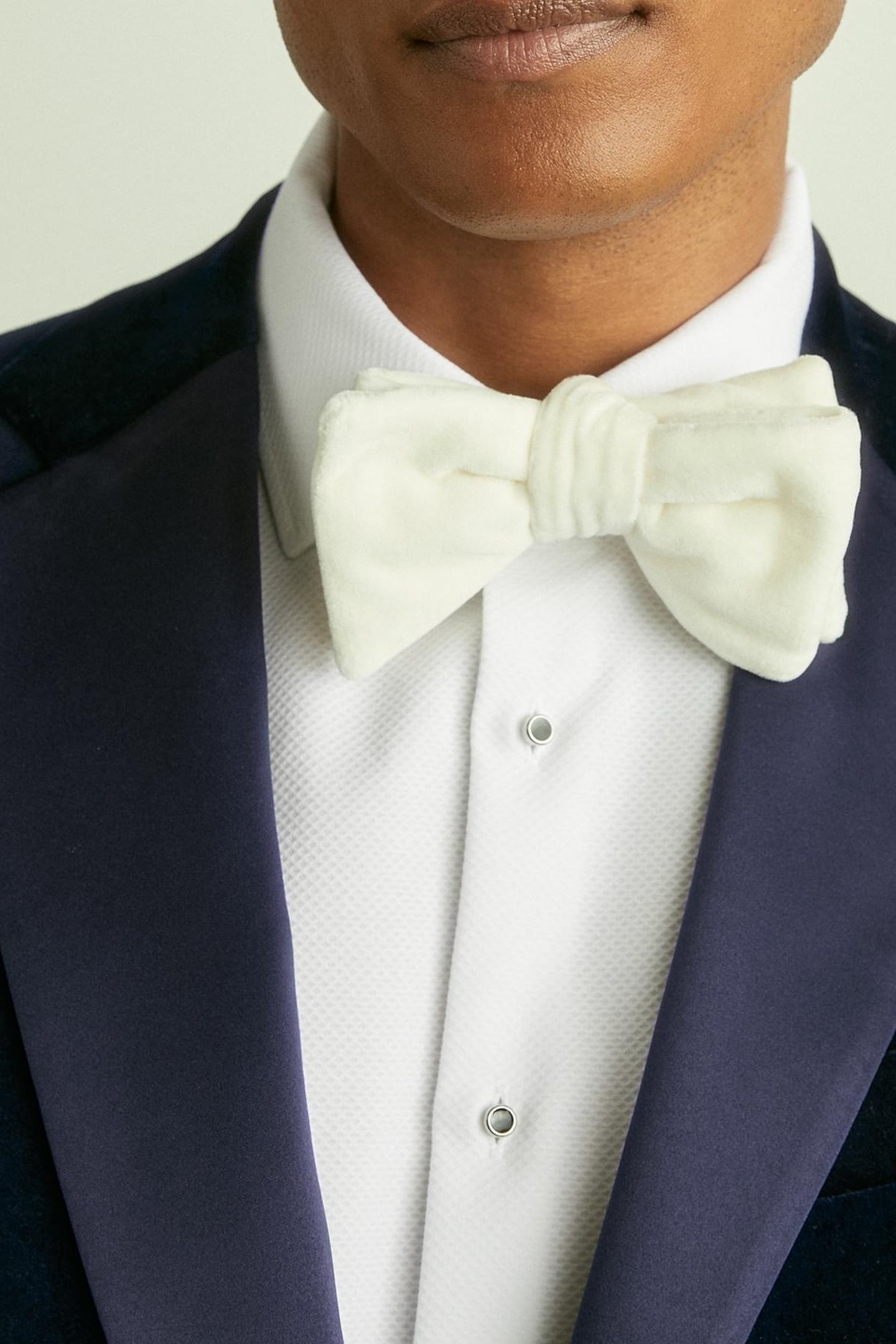 SB 2B NOTCH VELVET BLAZER NAVY 5