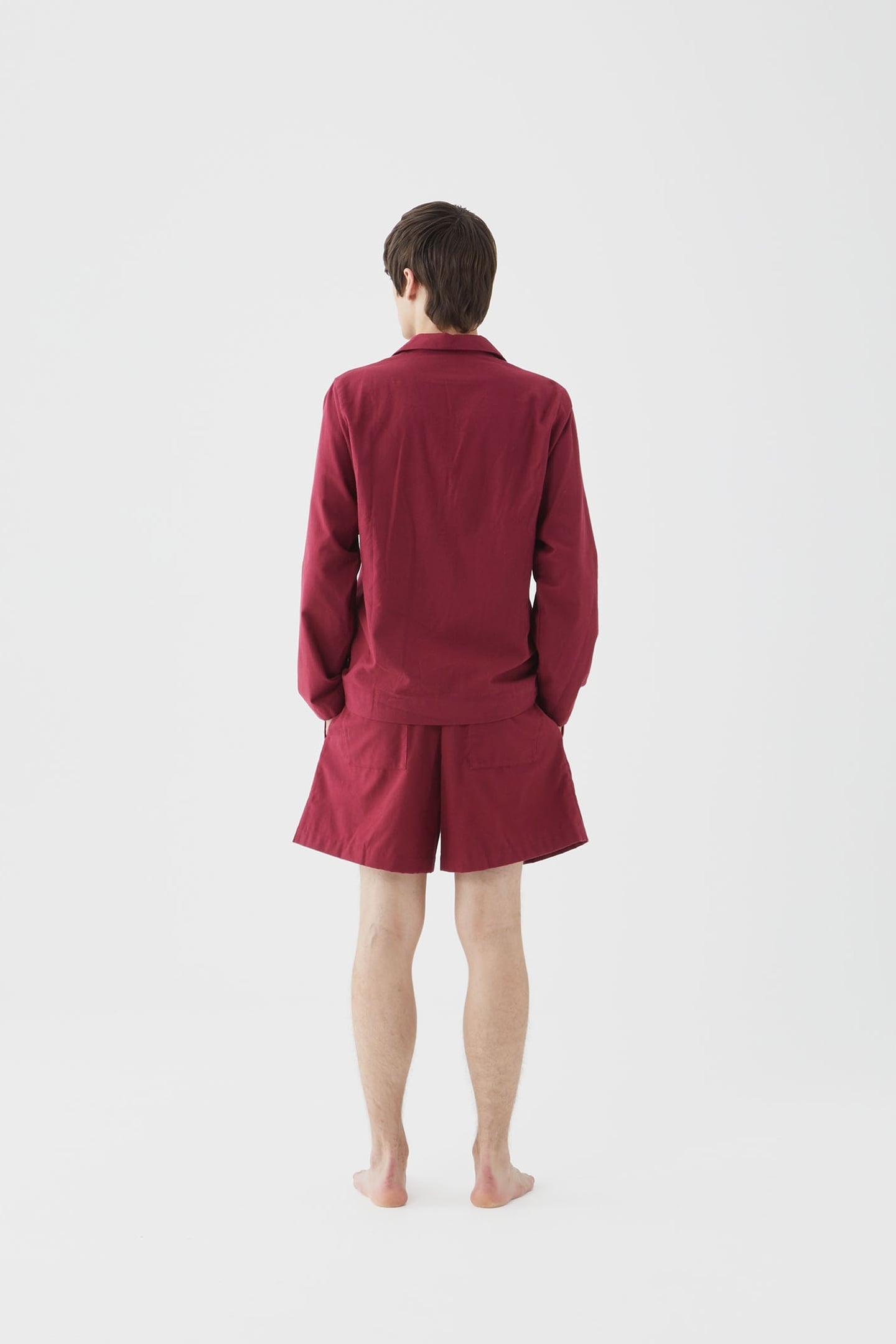 UNISEX FLANNEL, PYJAMAS SHORTS BEYOND RED 4