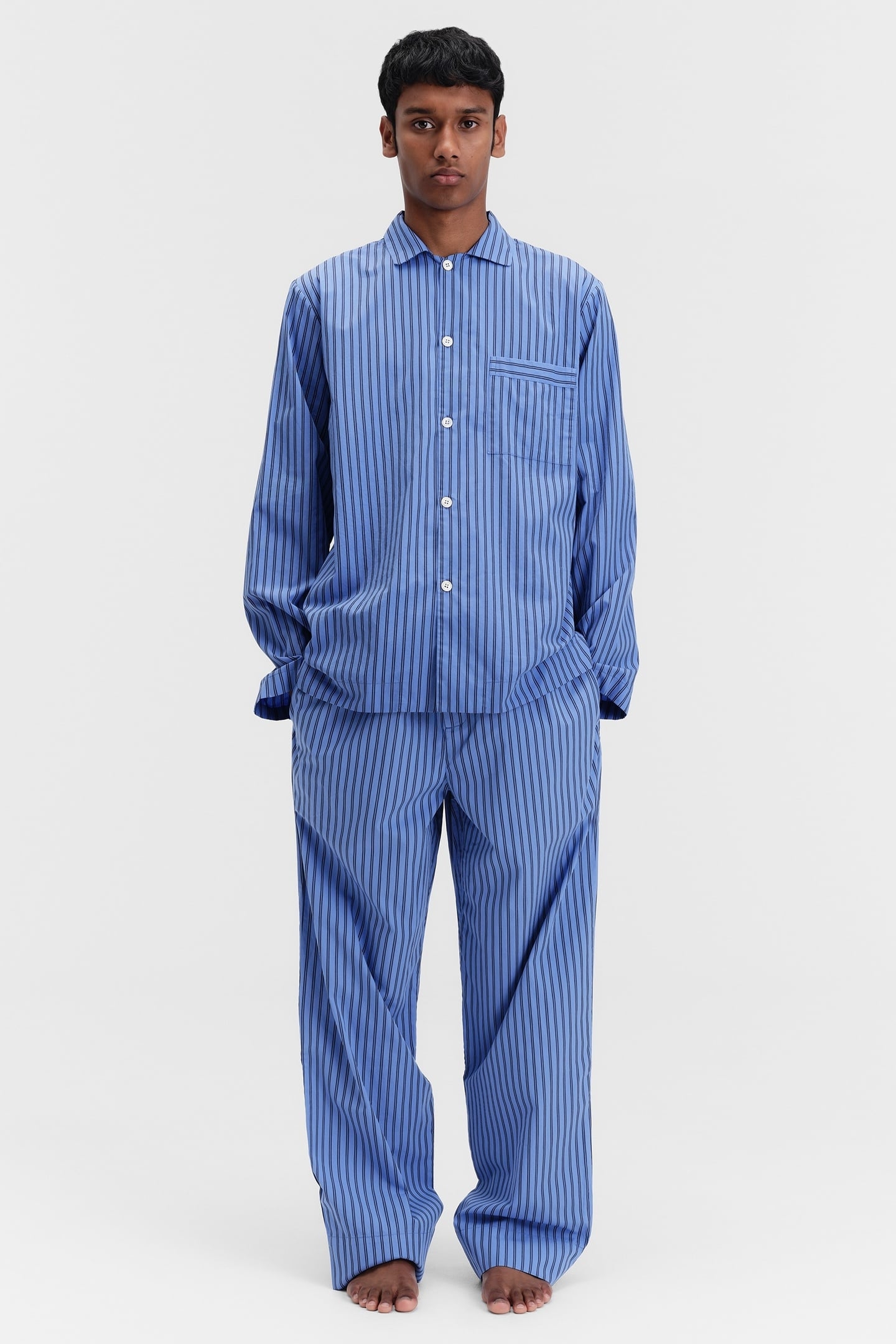 UNISEX POPLIN, PYJAMAS SHIRT BORO STRIPES 6