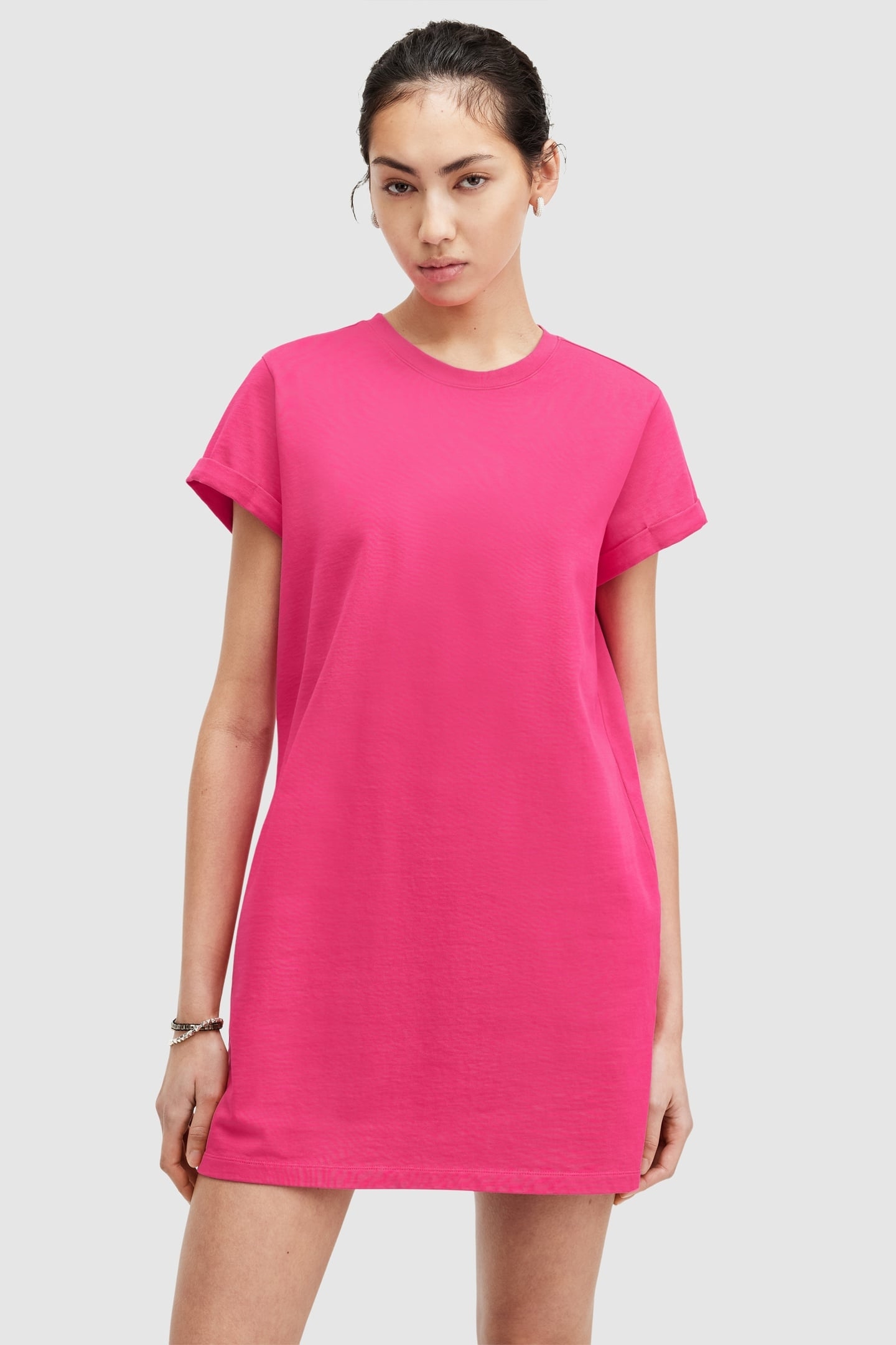 ANNA MINI DRESS NEON PINK 1