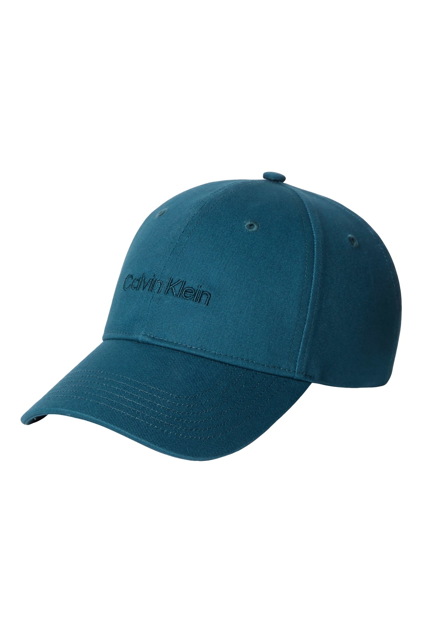 LOGO EMBROIDERY BASEBALL CAP DARK TEAL 1