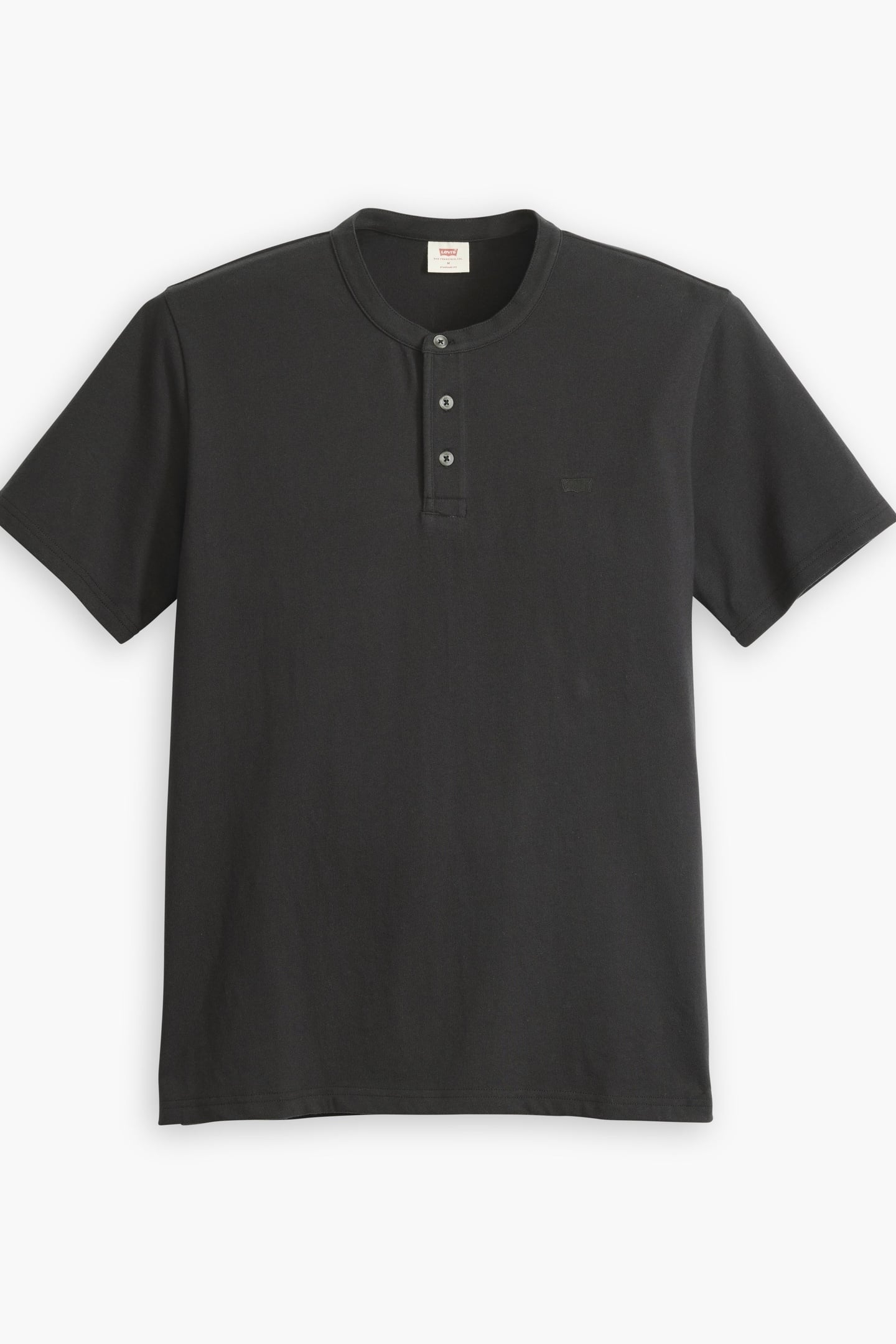 SHORT SLEEVE HOUSEMARK HENLEY BLACK 4