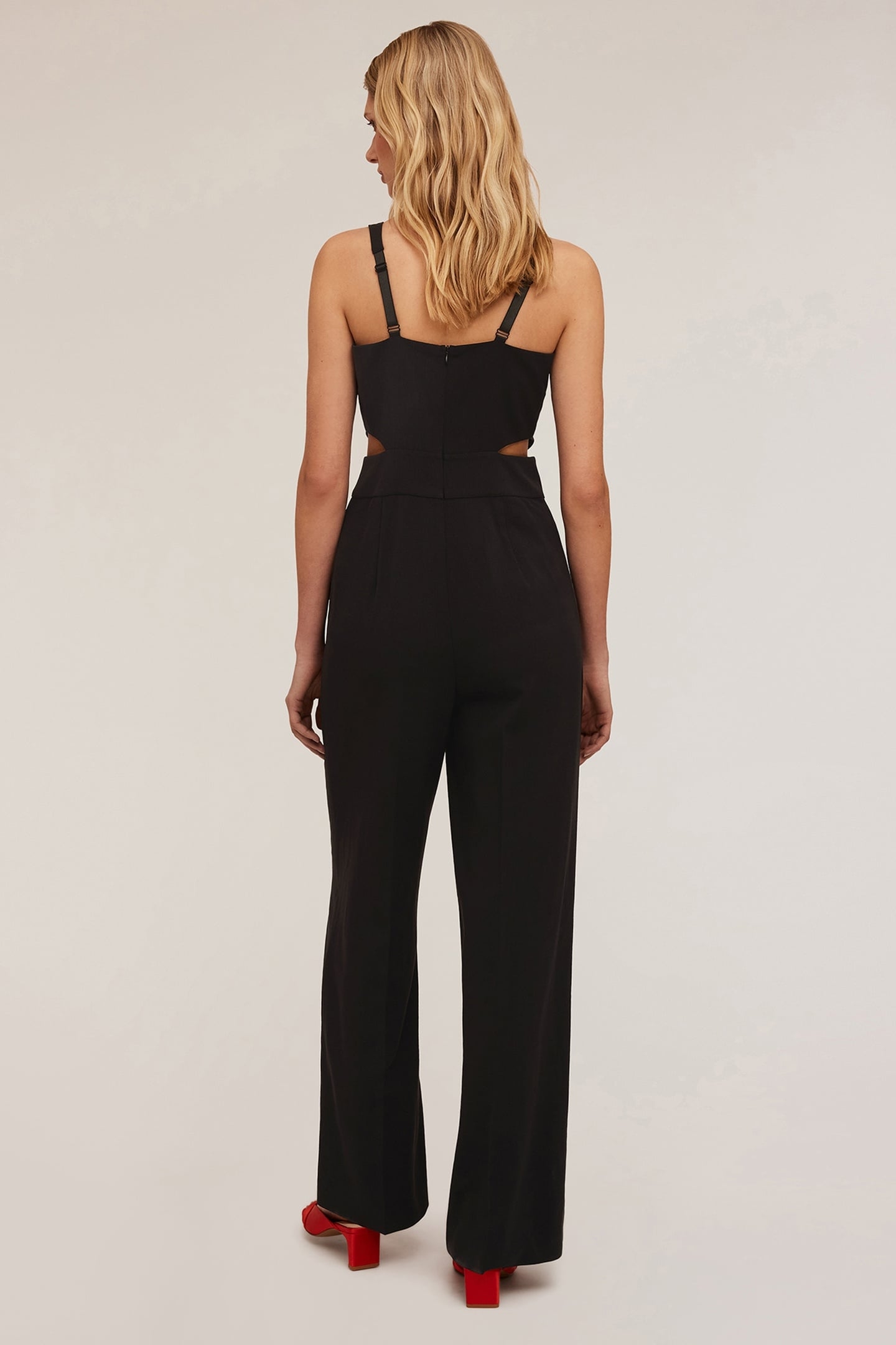 JUMPSUIT WITH CUT-OUT IN POLYVISCOSE BLACK 2