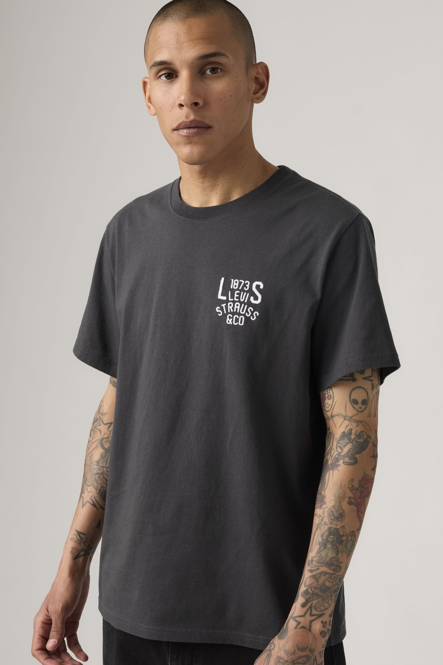 RELAXED FIT GRAPHIC T-SHIRT BLACK 1