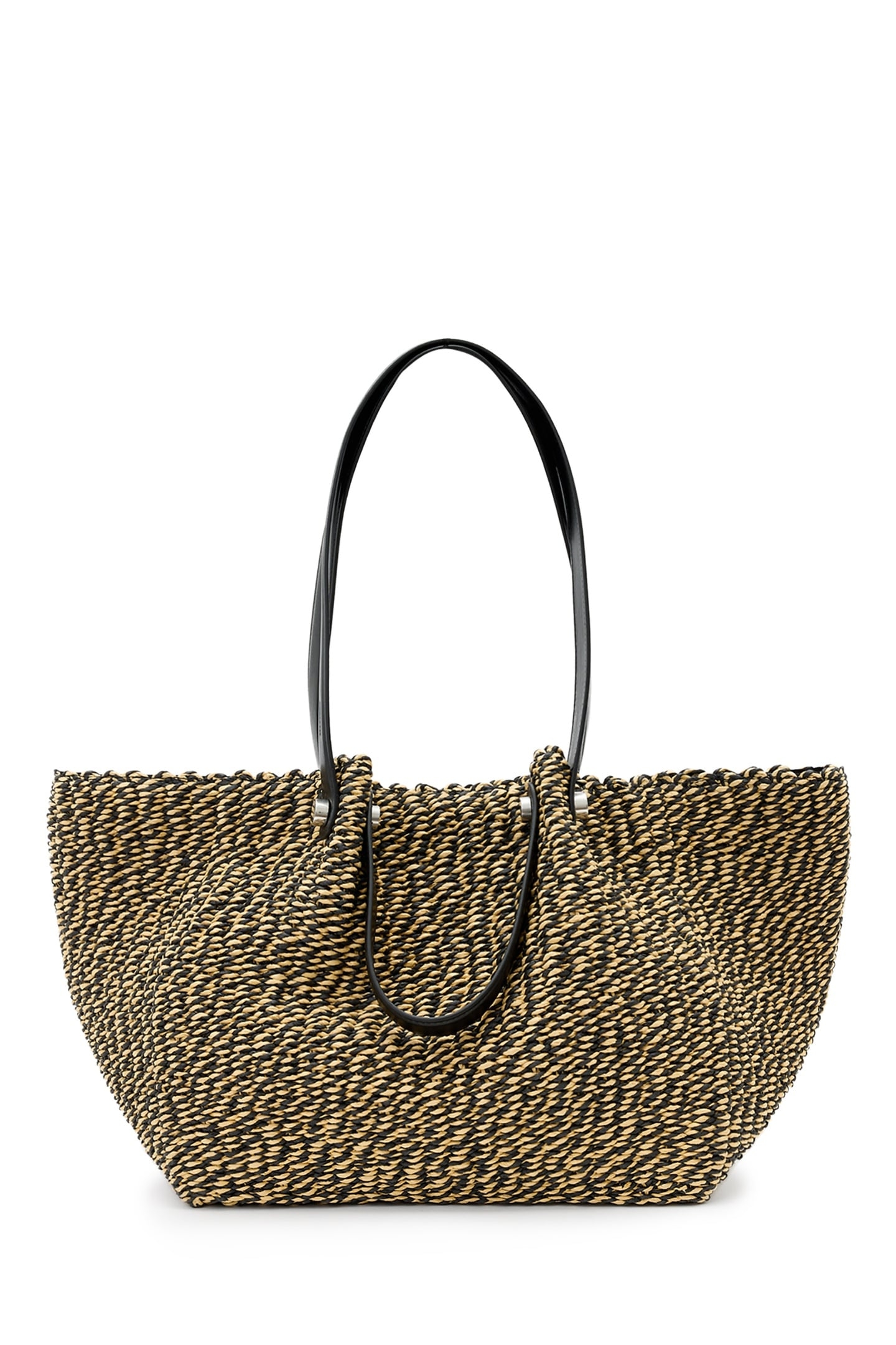 ALLINGTON PAPER TOTE BLACK/NATURAL 3