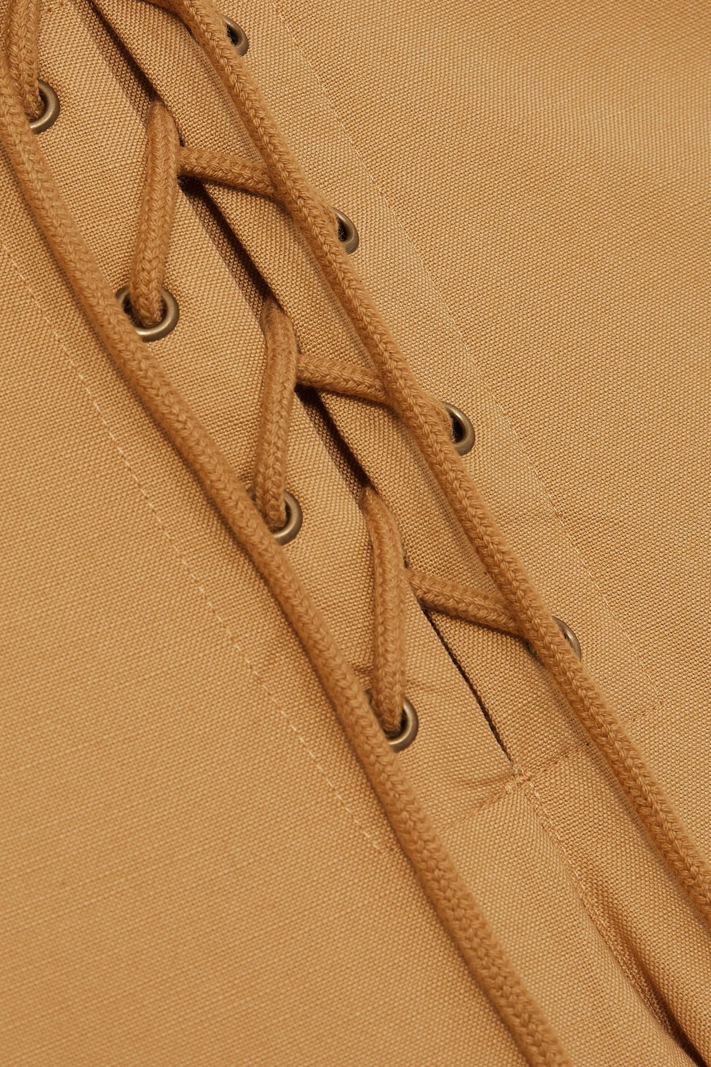 CROPPED TAPER TROUSER TAN 6