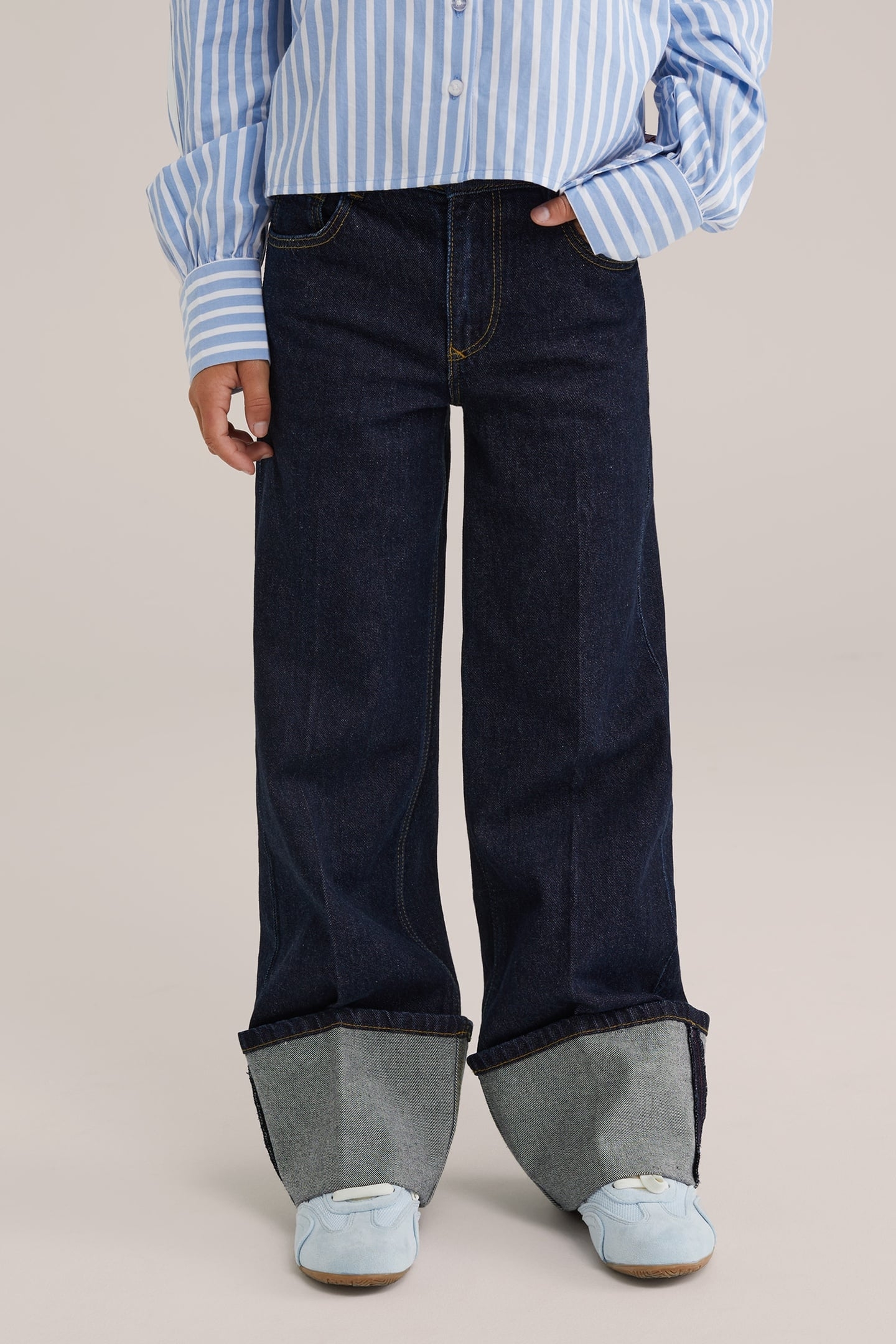 5-POCKET HIGH RISE DARK BLUE 1