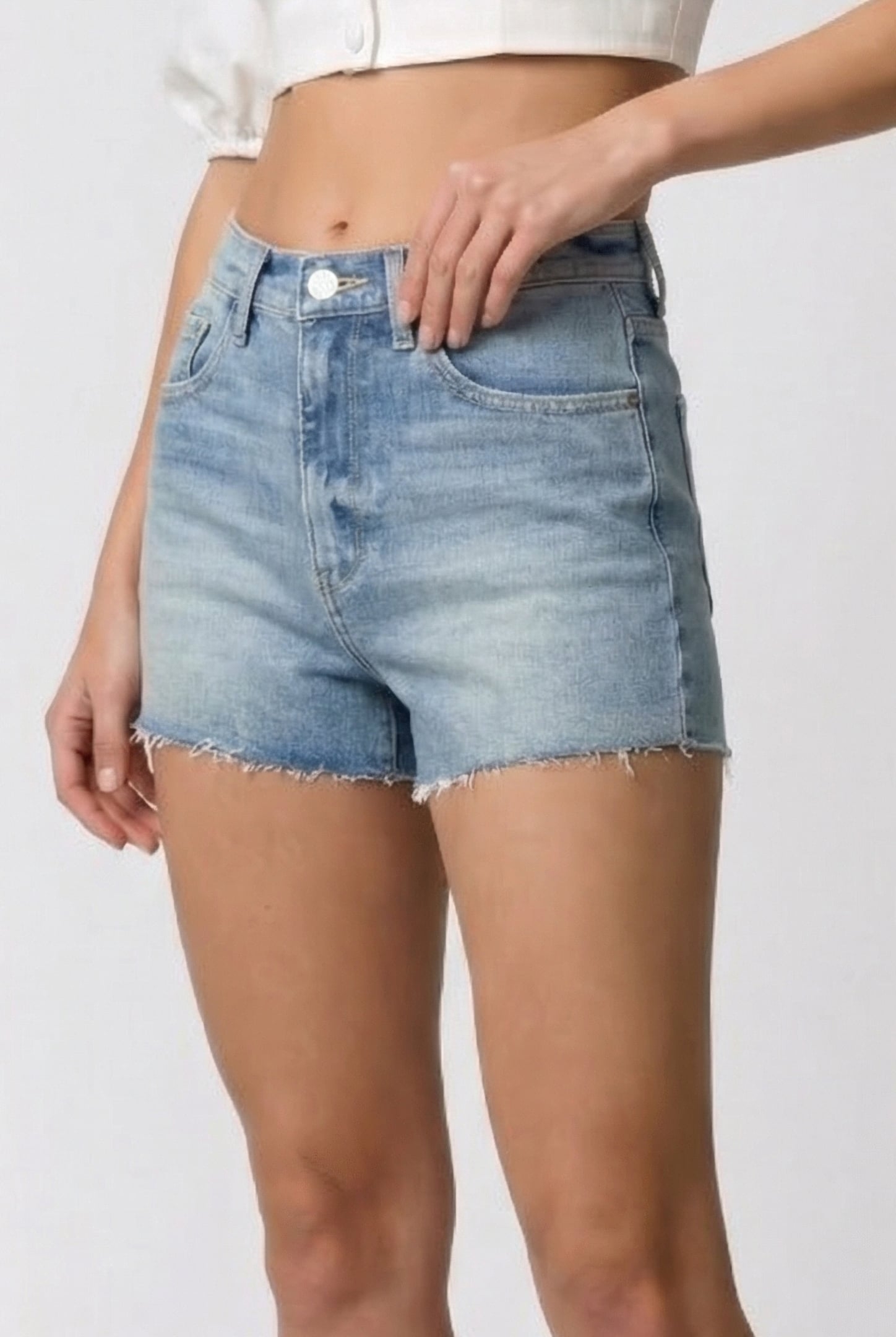 IRIS SHORT MID BLUE STONE 1