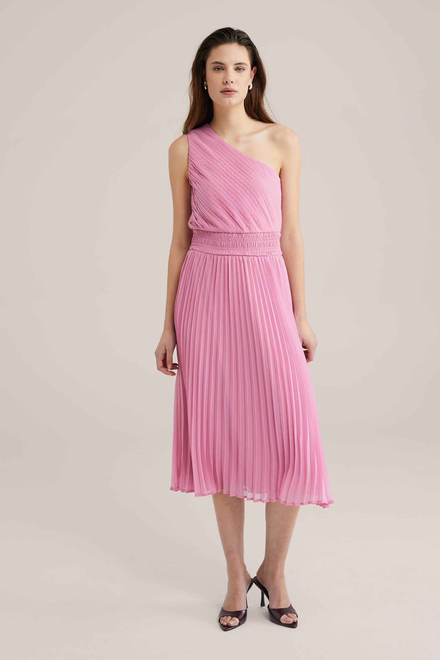 DRESS MID LENGTH PINK 2