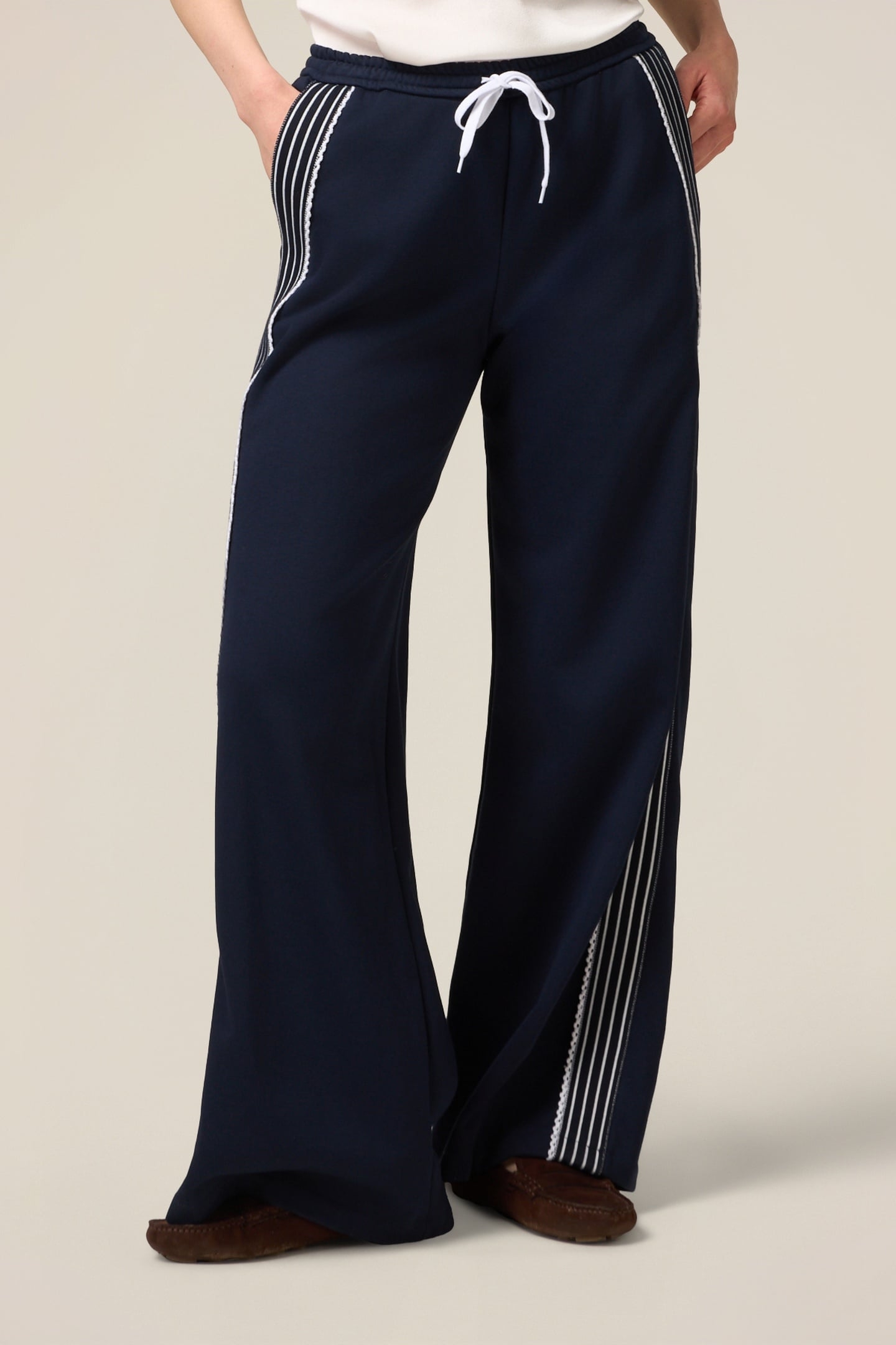 WIDE-LEG SWEATPANTS SIZE BLUE 1