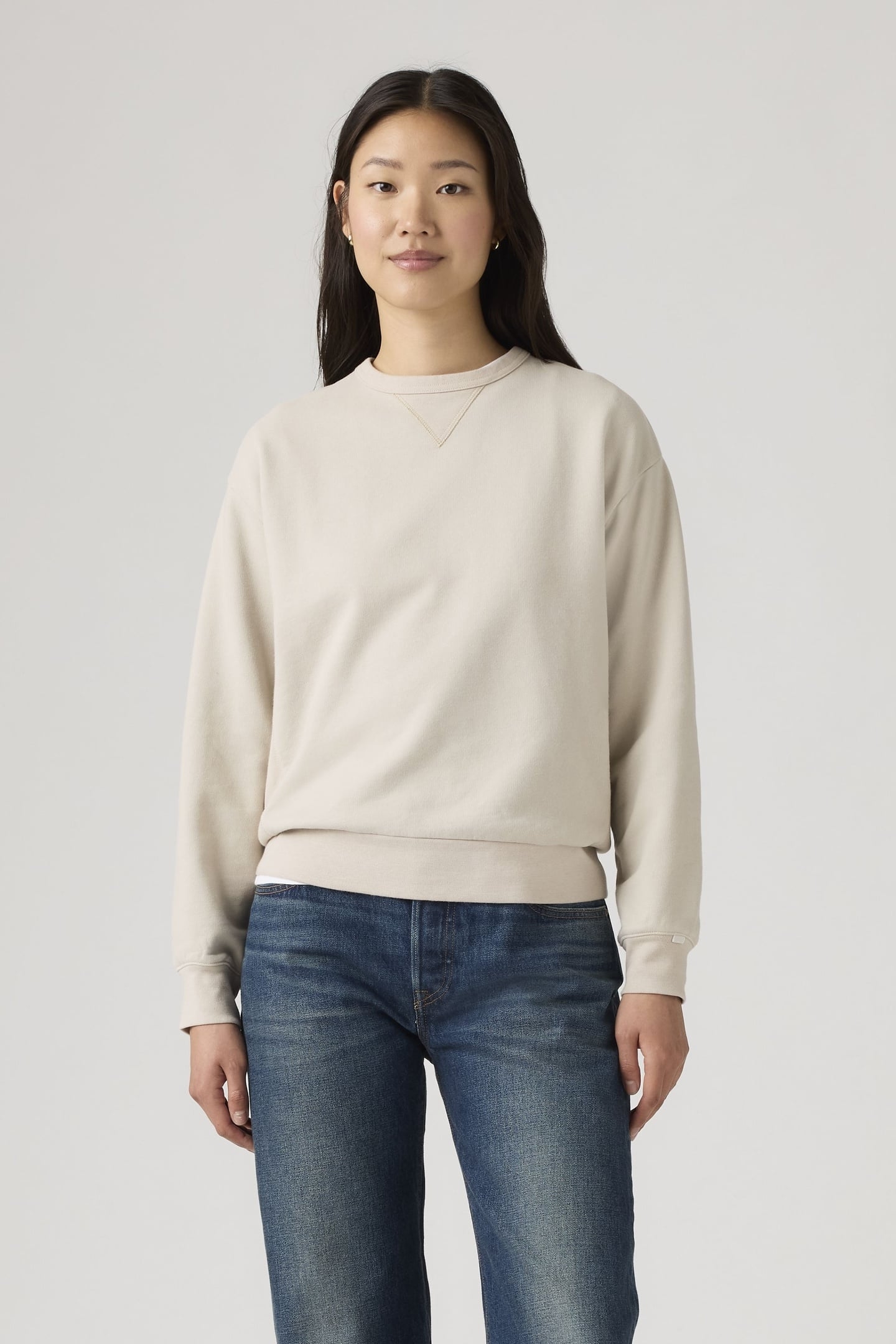 HERITAGE CREWNECK SWEATSHIRT NEUTRAL 1