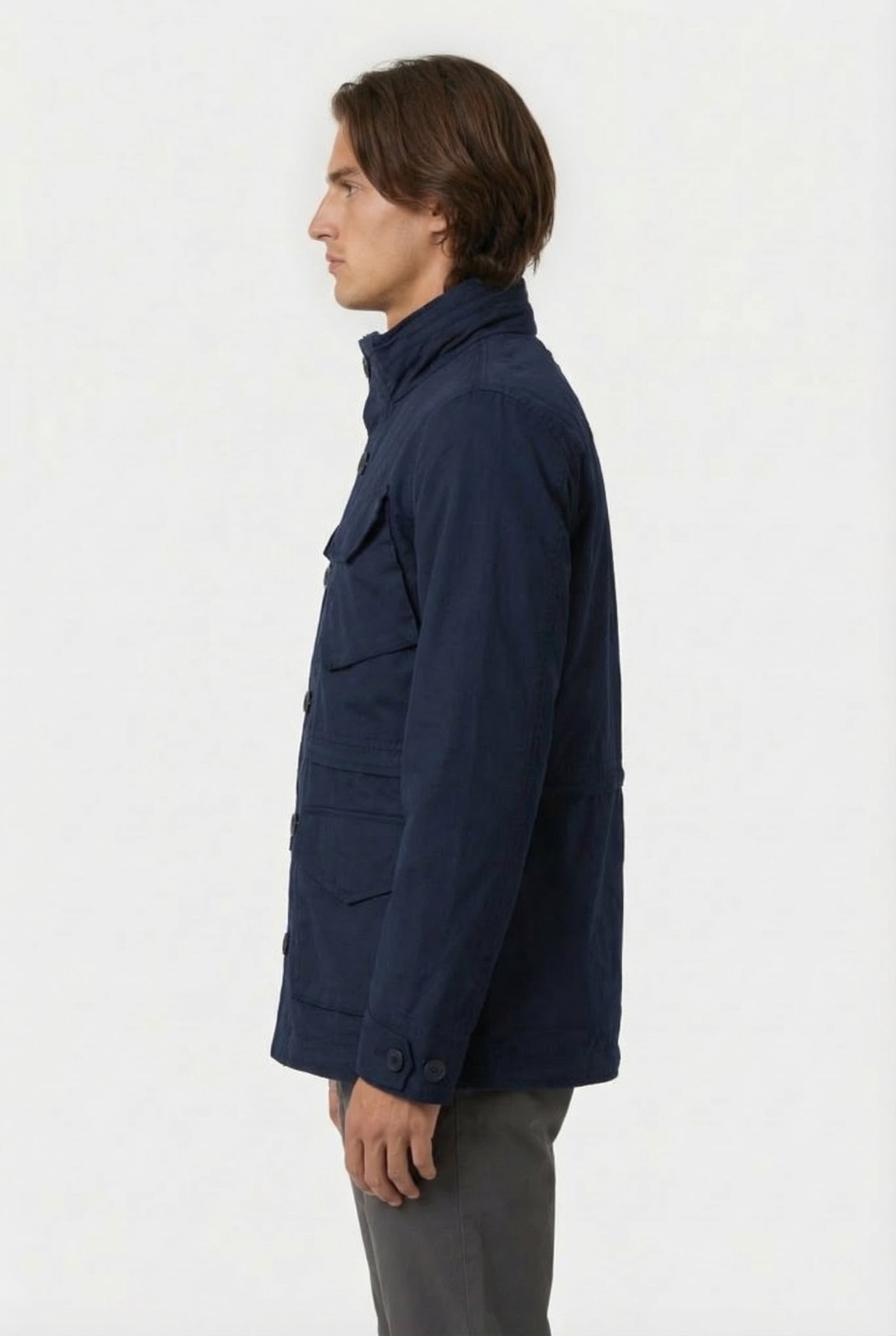 WASHED HOODED FIELD JACKET MIDNIGHT 3